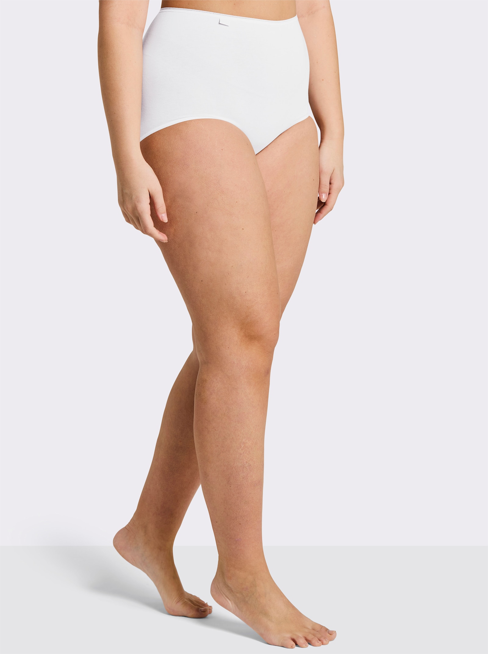 Sloggi Taillenslip mit Ziergummi am Bund - weiß