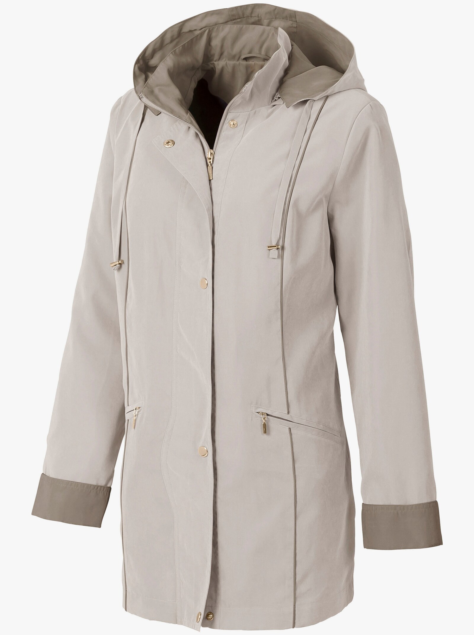 Jacka i mikrofiber med dold dragkedja - berber