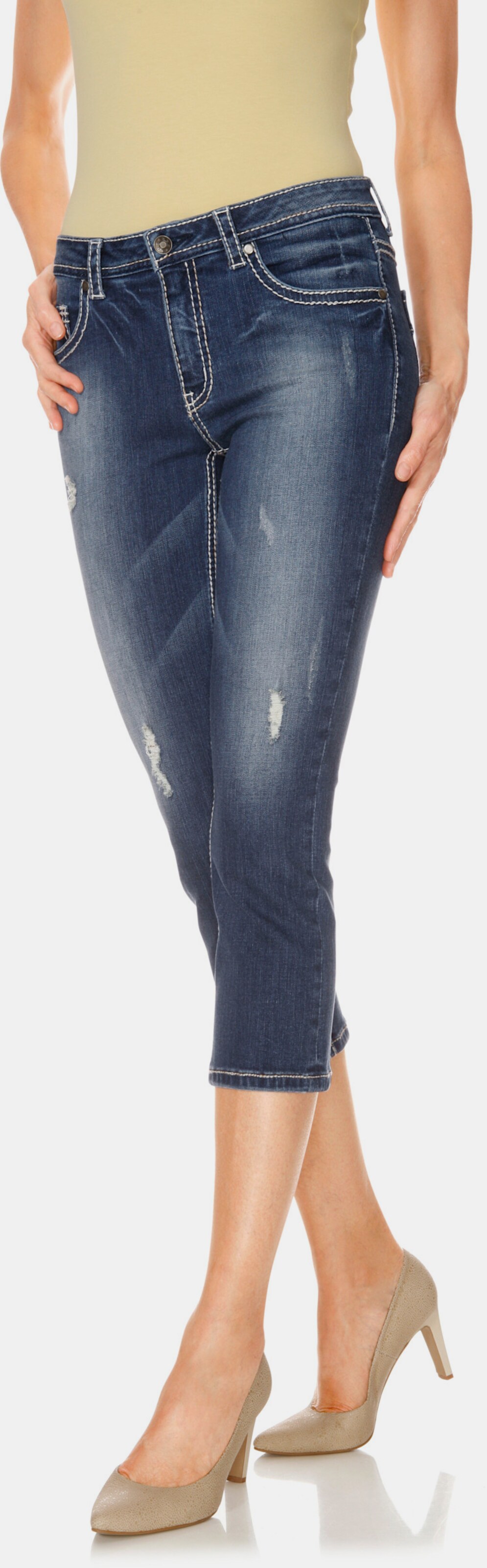 heine Capri-Jeans - blue denim