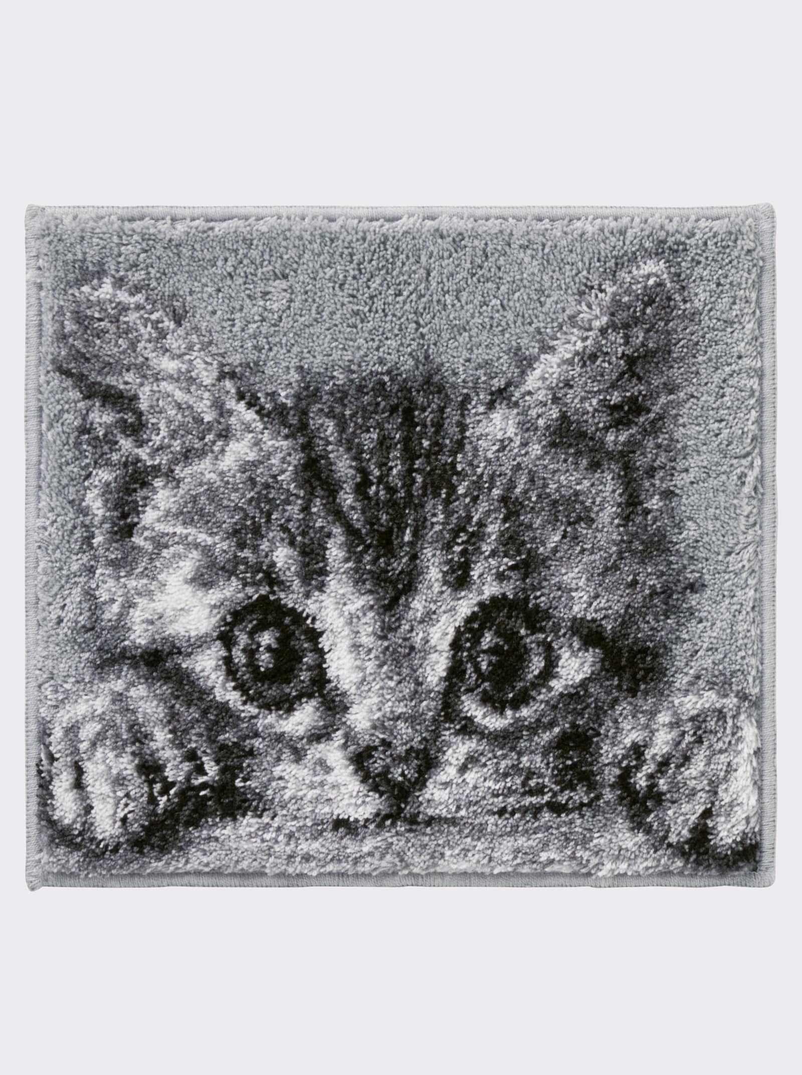 Grund Badematte - grau-gemustert