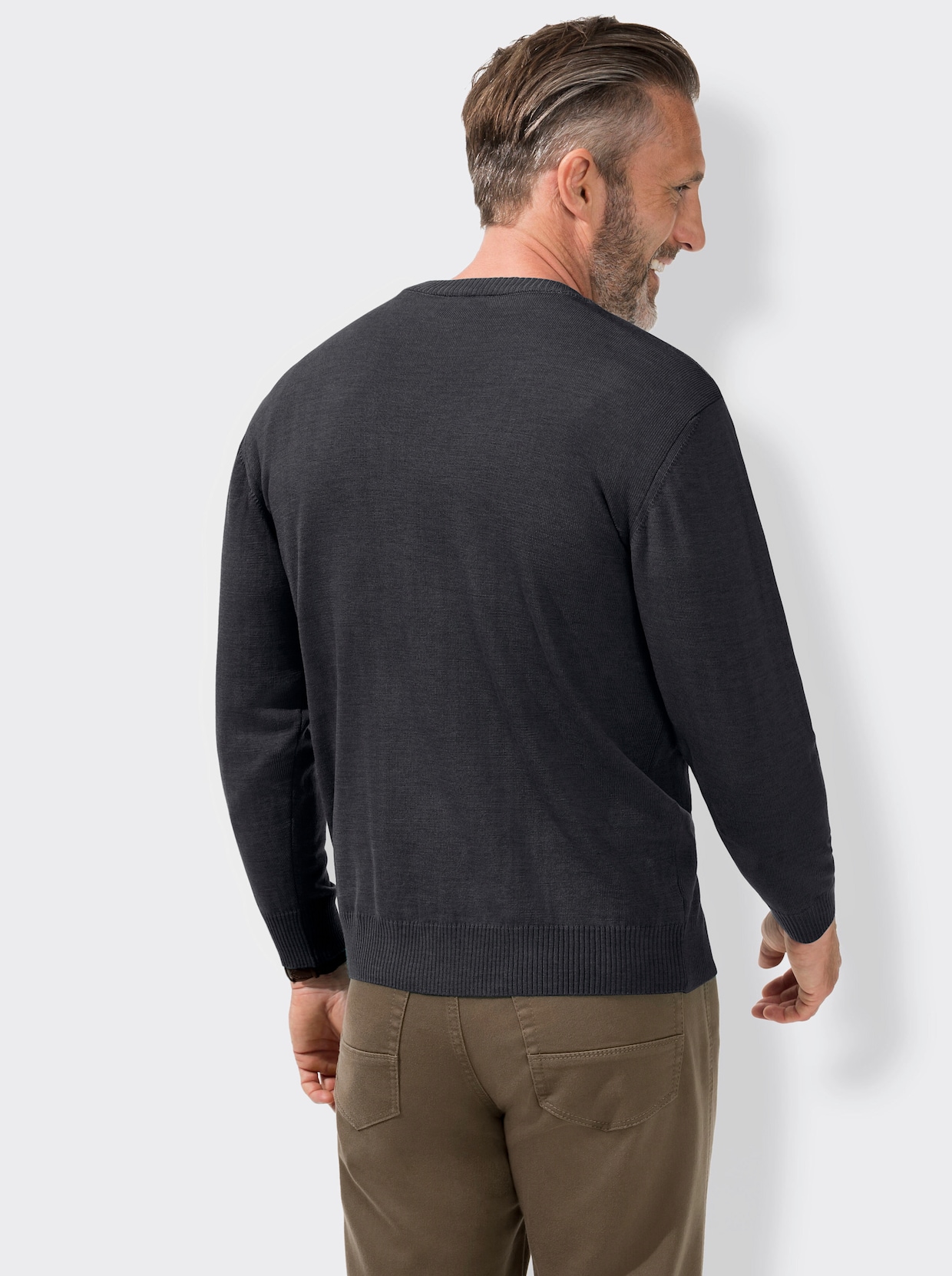 Marco Donati Cardigan - antraciet gemêleerd