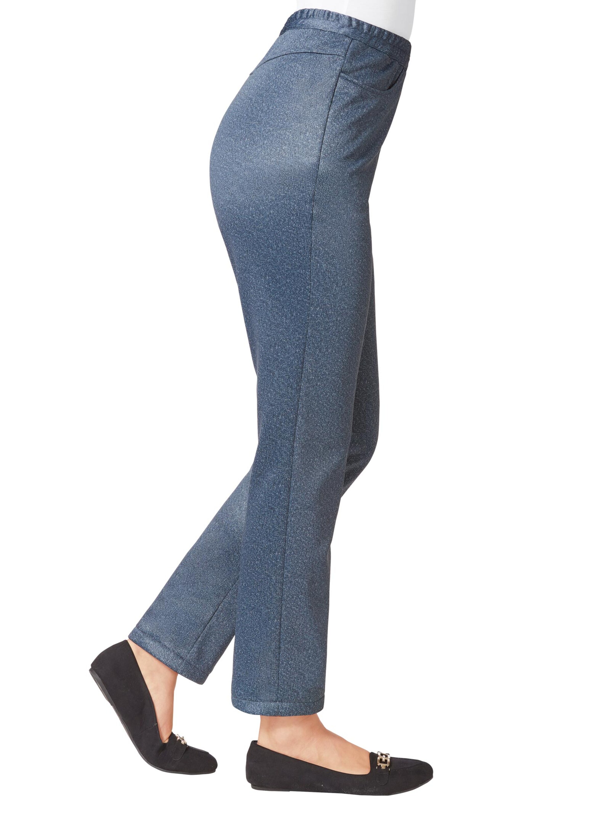 Softshell-Hose - blau-bedruckt