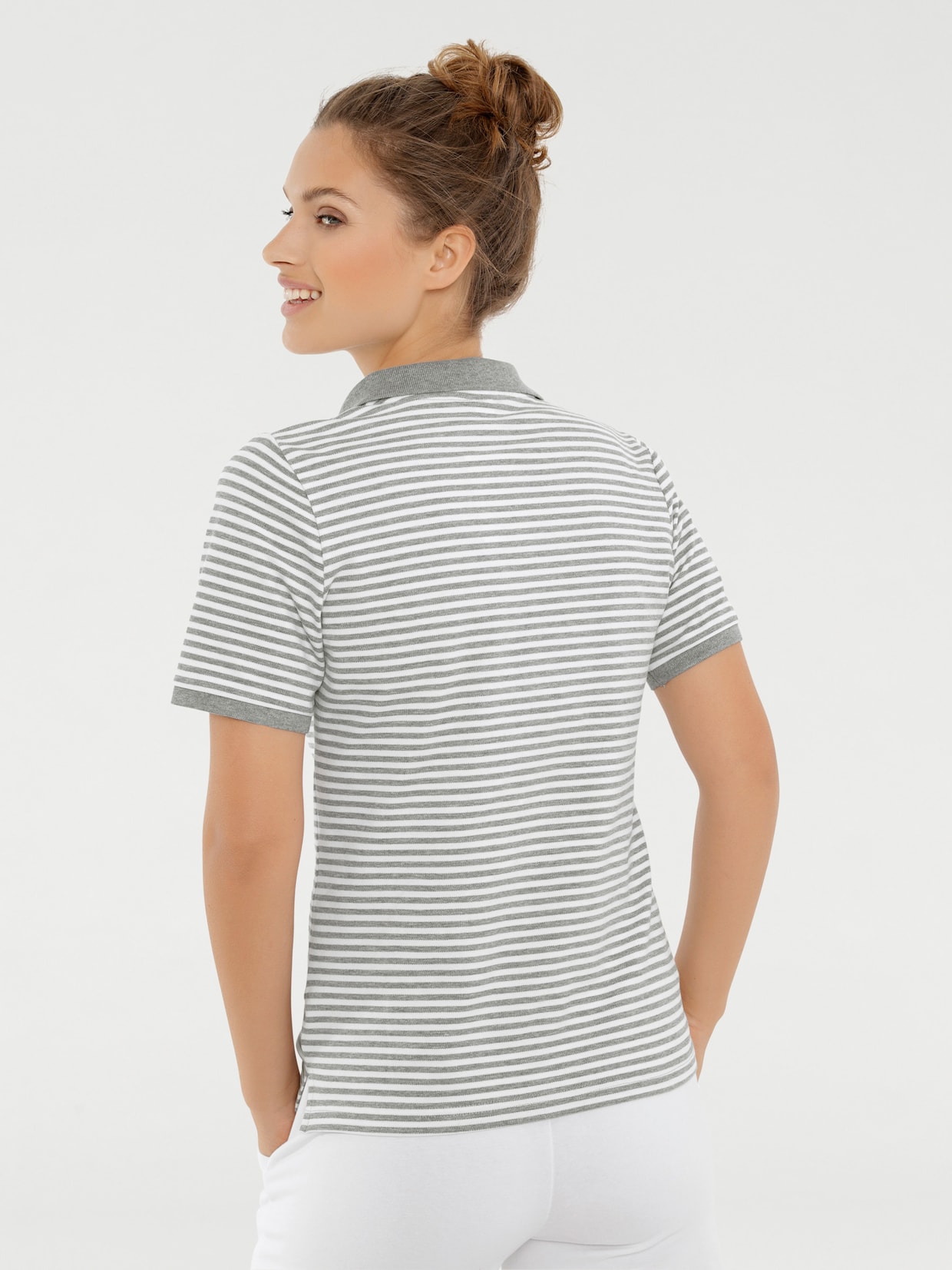 heine Poloshirt - grau-melange