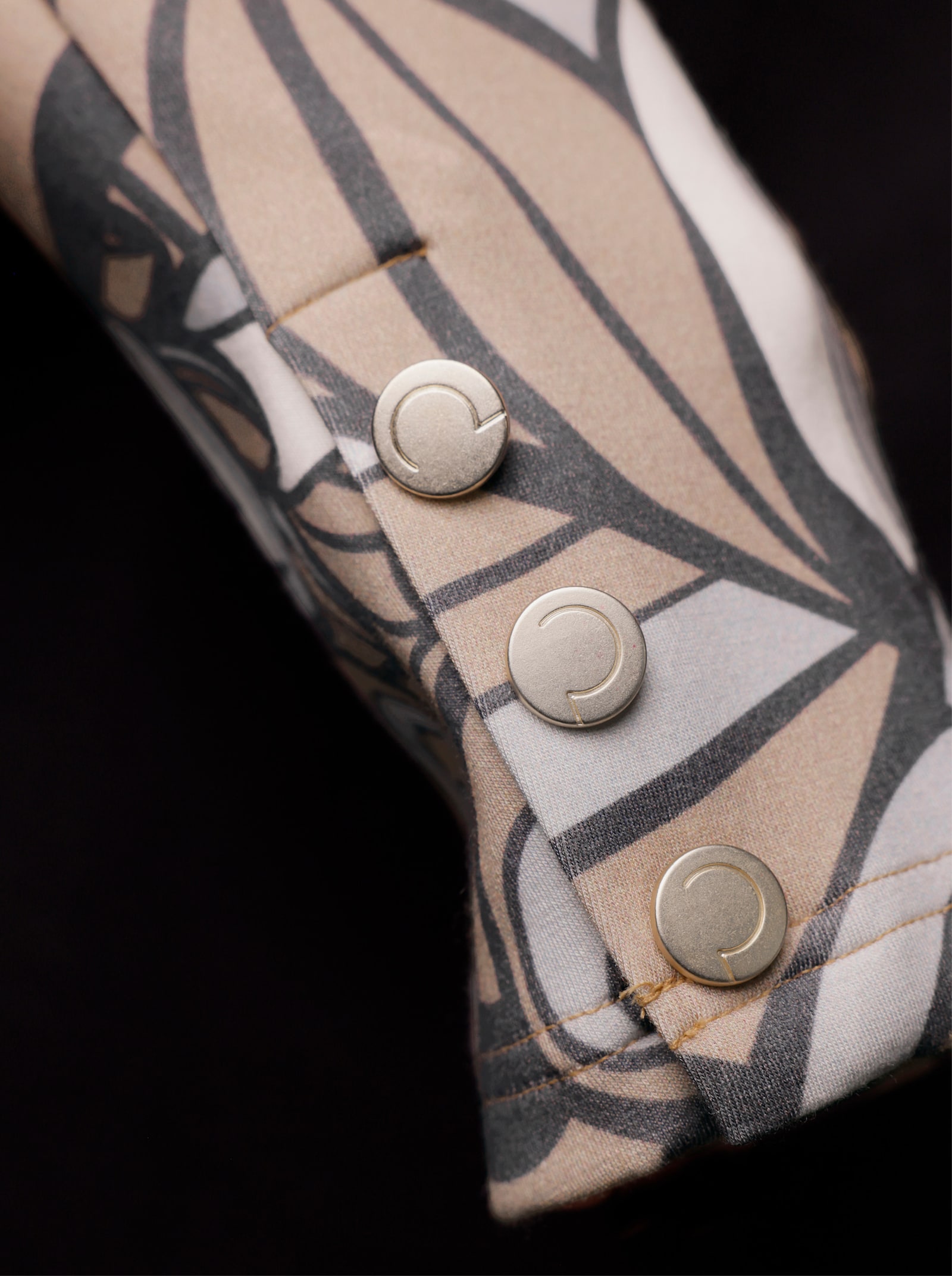 CREATION L PREMIUM Jerseyblazer mit Allover-Druck - beige-hellgrau-bedruckt