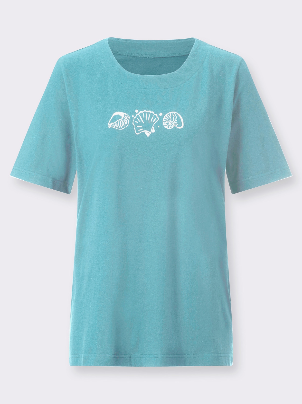 Shirt met korte mouwen - turquoise