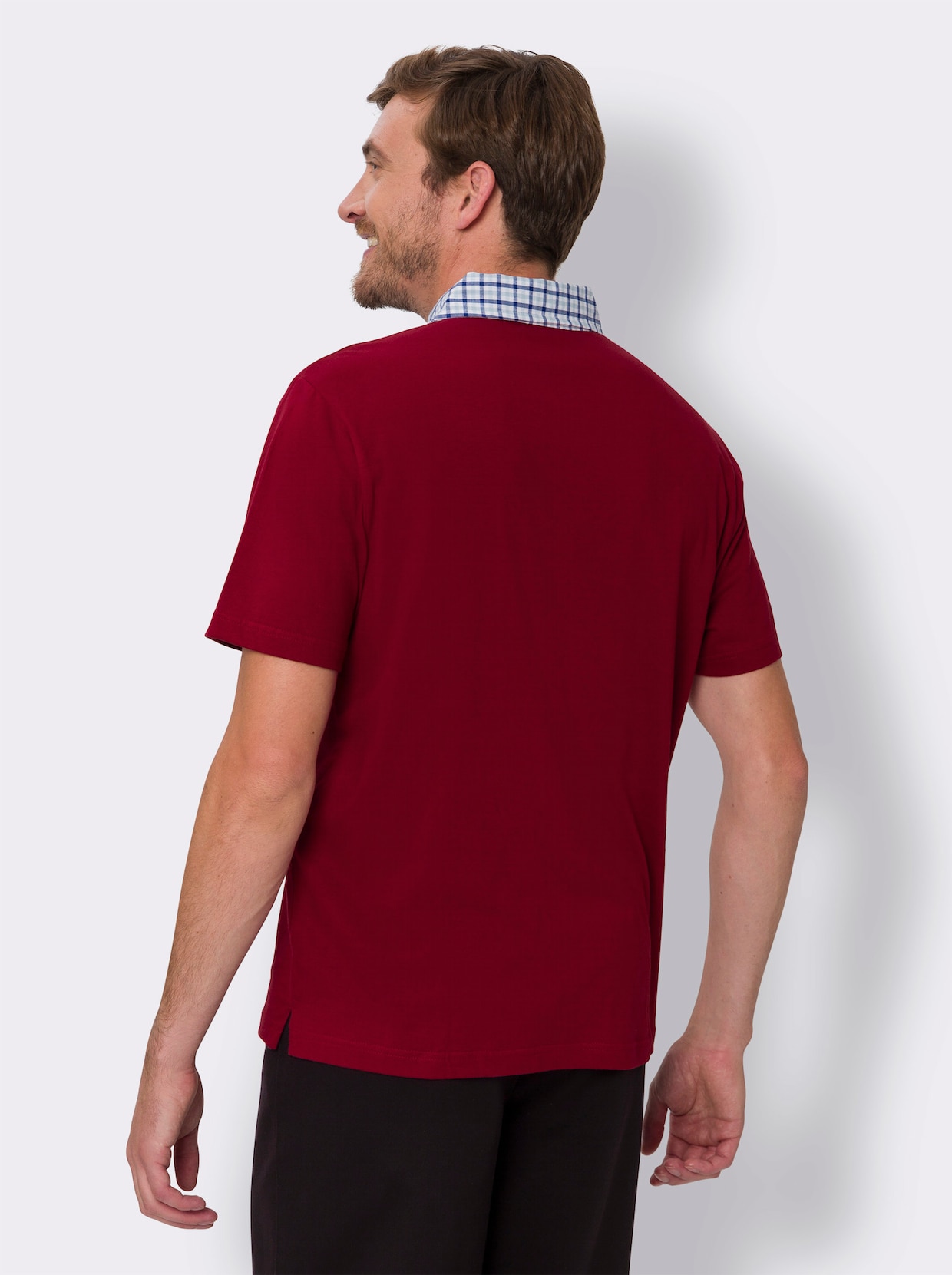 Poloshirt met korte mouwen - donkerrood