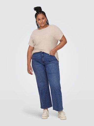 ONLY CARMAKOMA High-waist-Jeans - medium blue denim