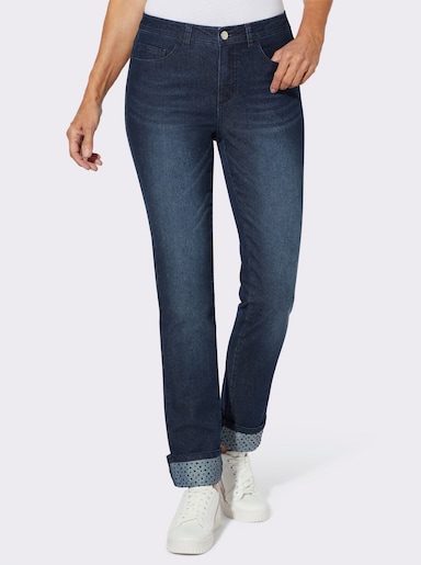 Jeans mit funkelnden Ziersteinchen - dark blue