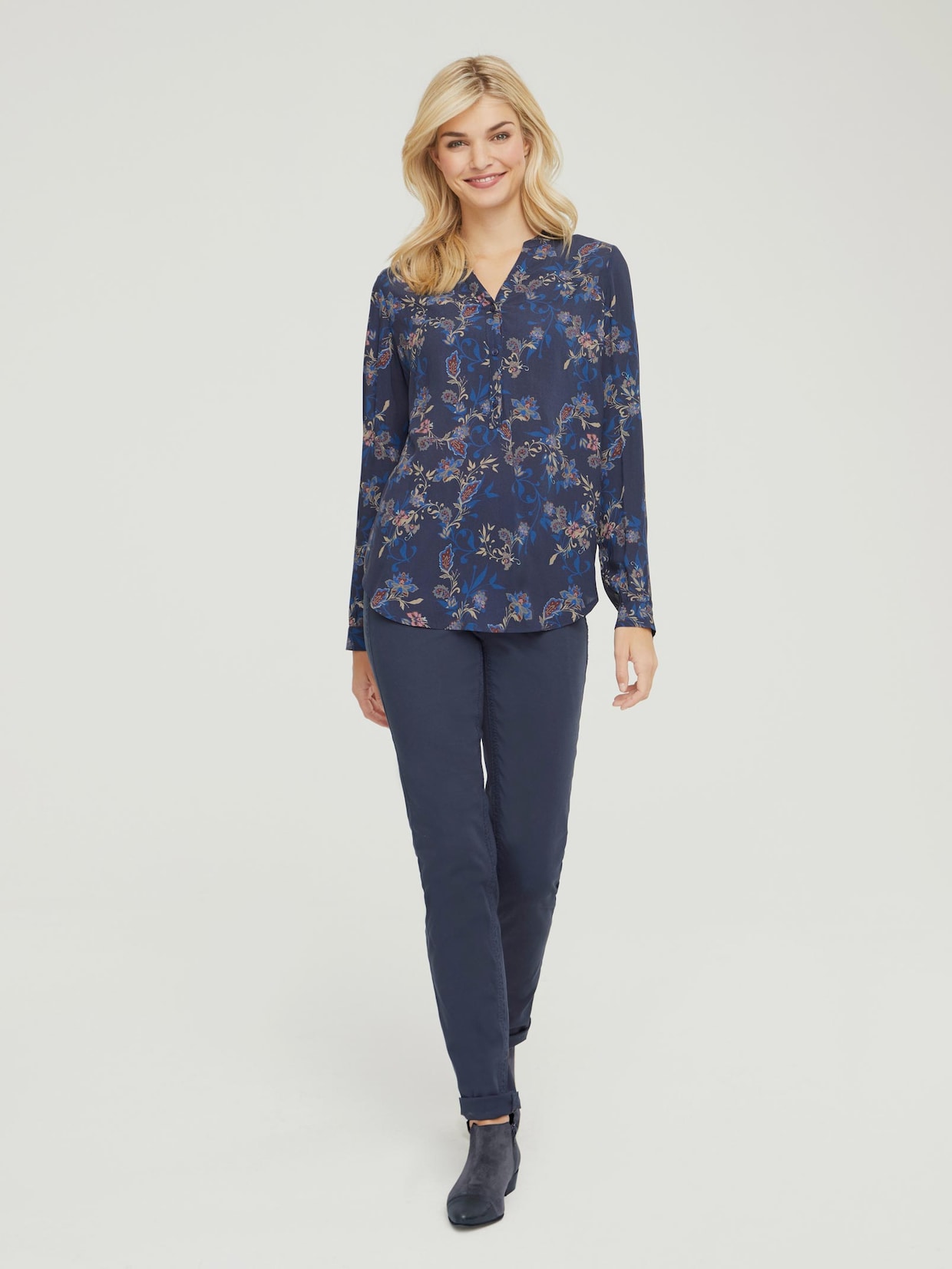Linea Tesini Druckbluse - bunt