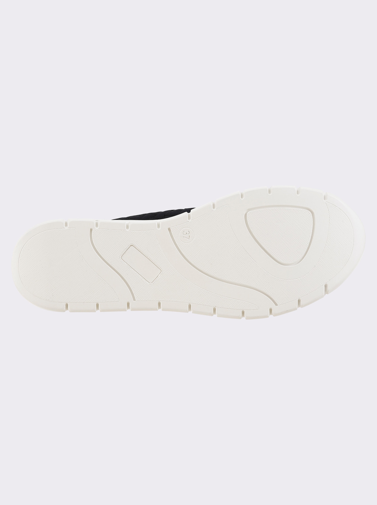 airsoft modern+ Slipper aus Mesh-Strick - dunkelblau