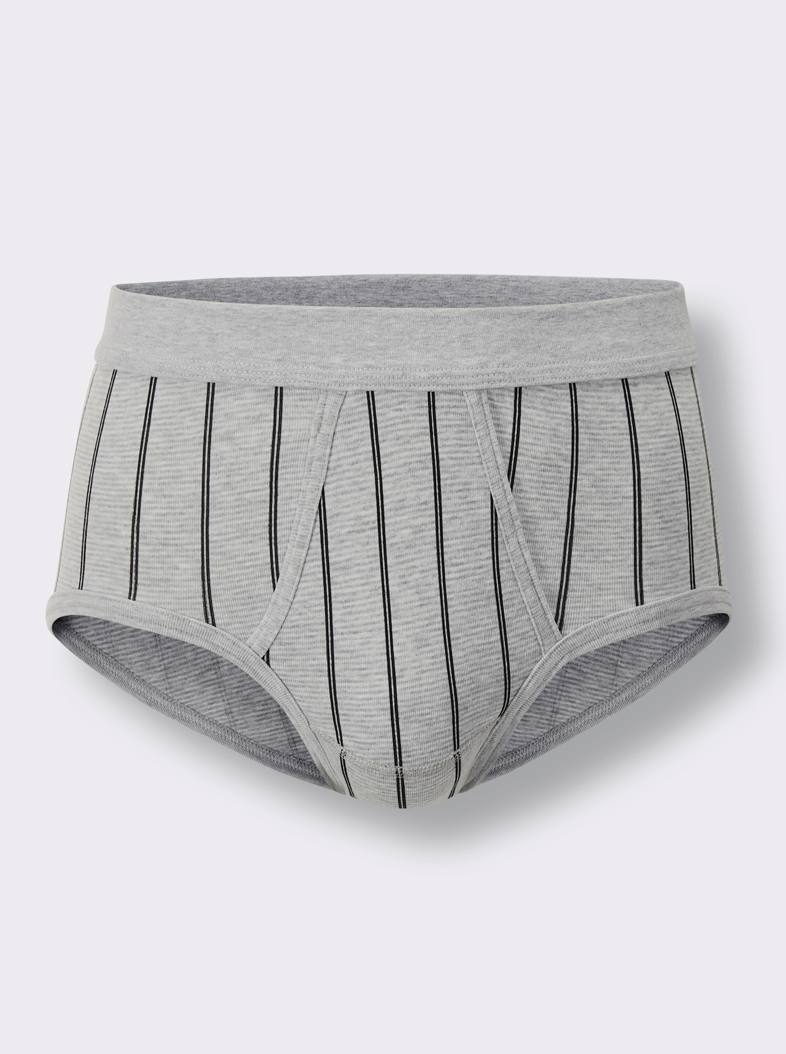 wäschepur men Slipy - světlešedá-proužek