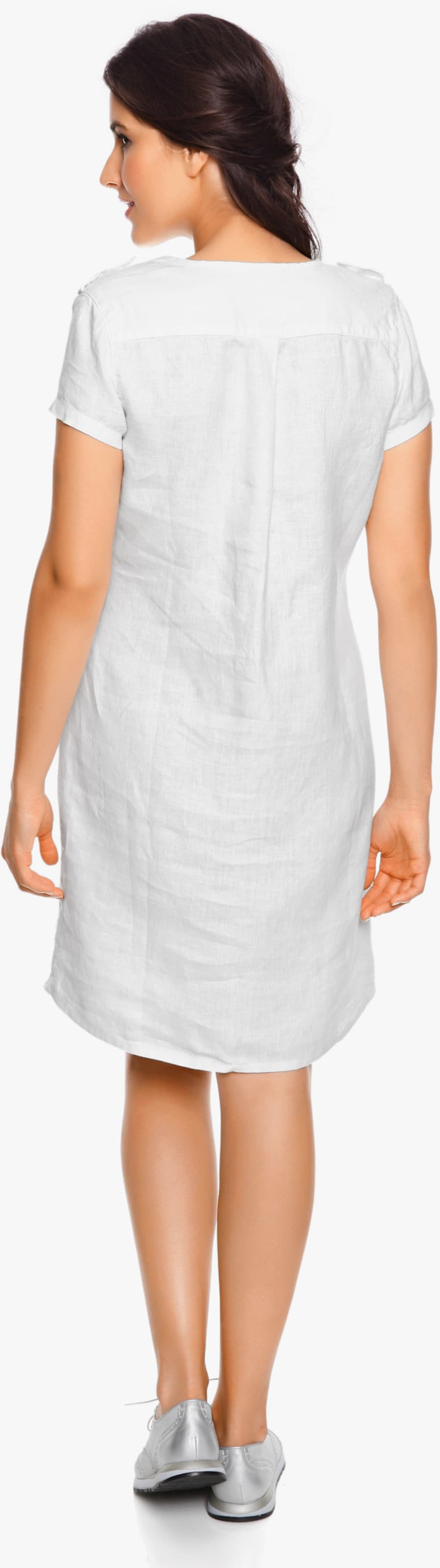 heine Robe en lin - blanc