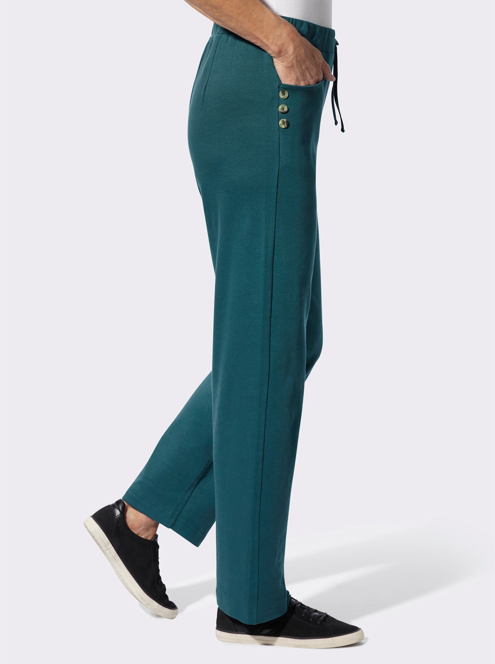 Schlupfhose in Interlock-Qualität - petrol