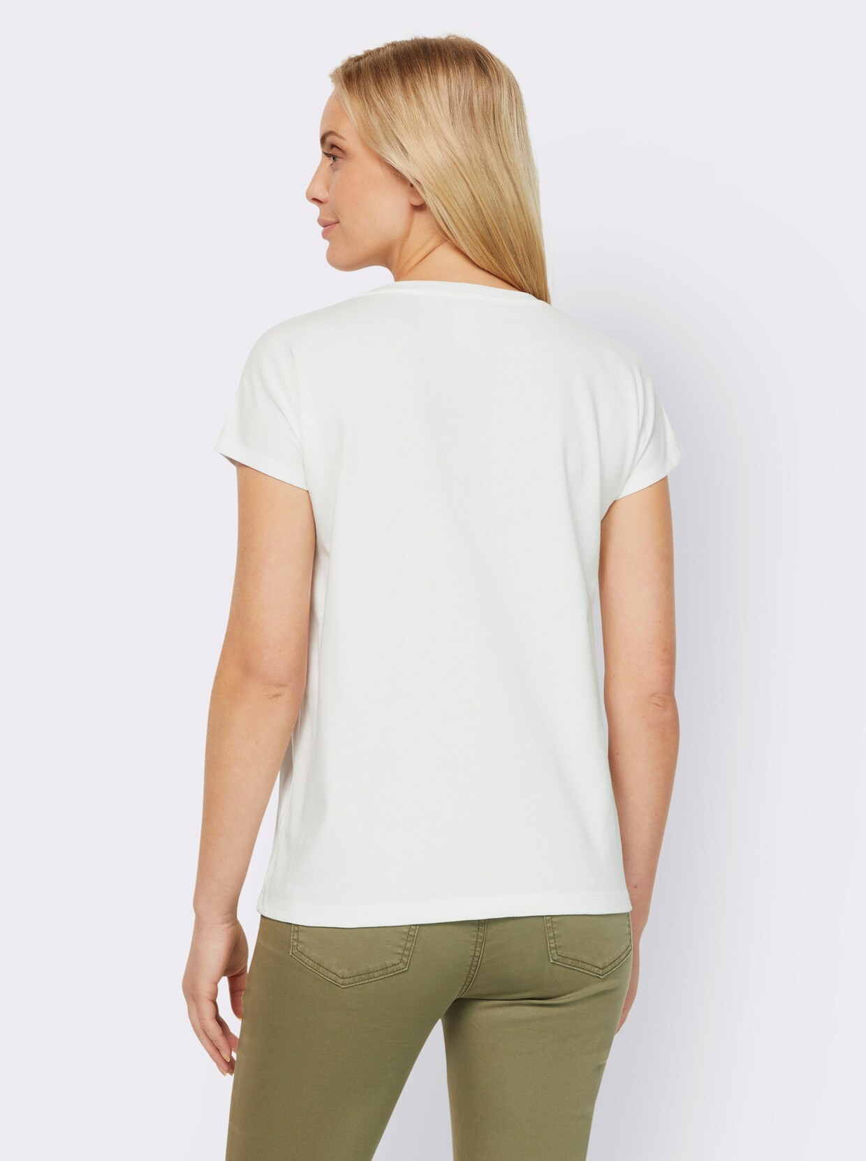 heine Shirt met print - ecru