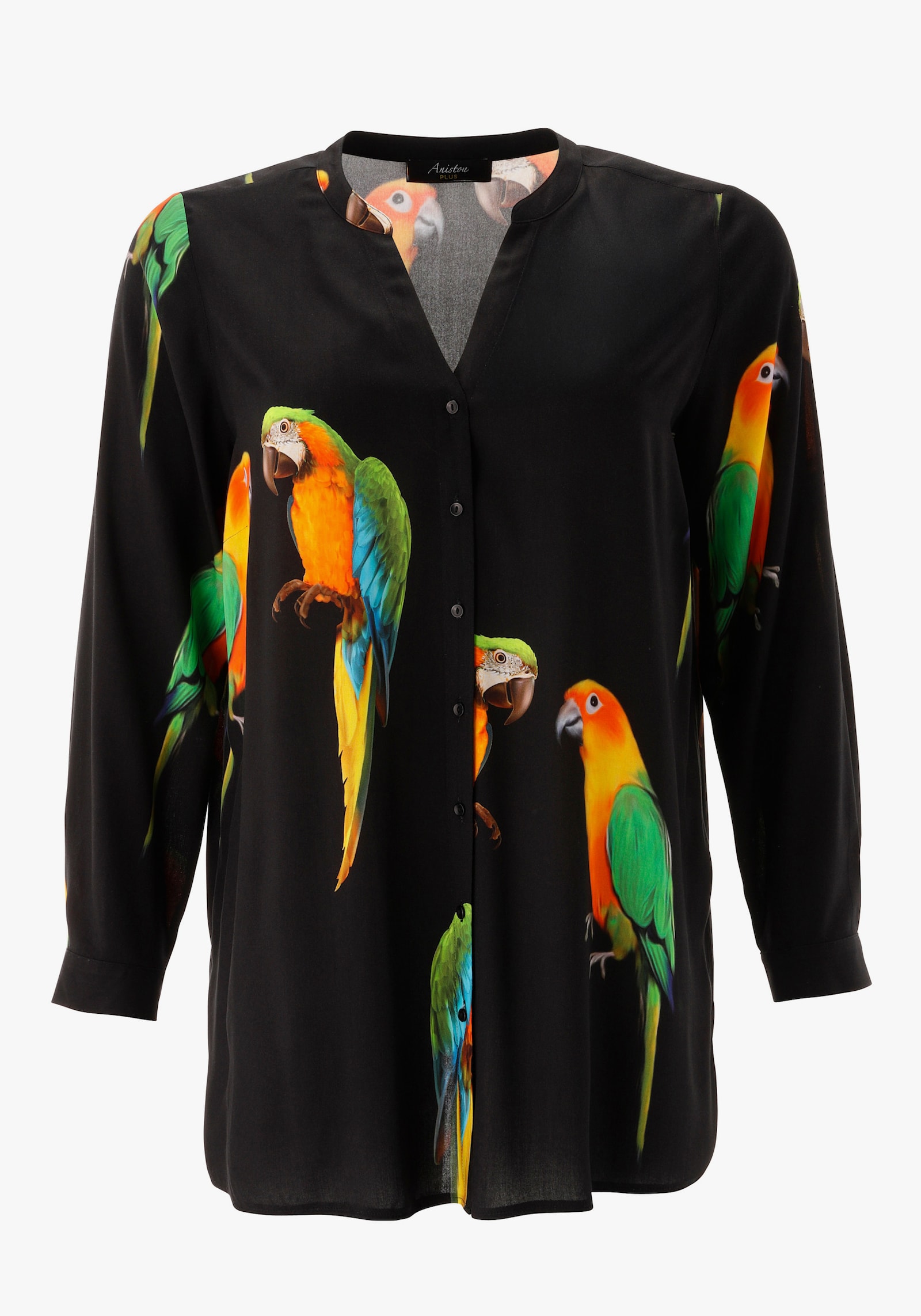 Aniston PLUS Longbluse - schwarz-bunt