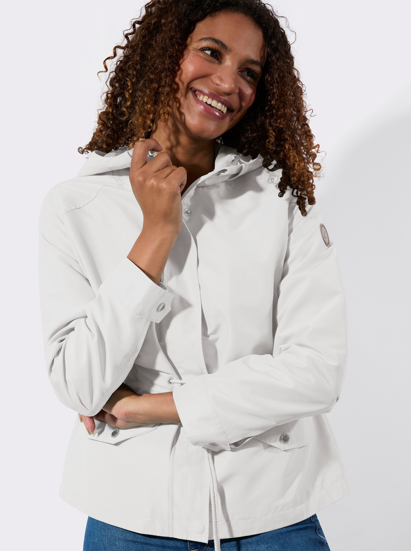 Jacke mit Gehschlitz hinten - weiß