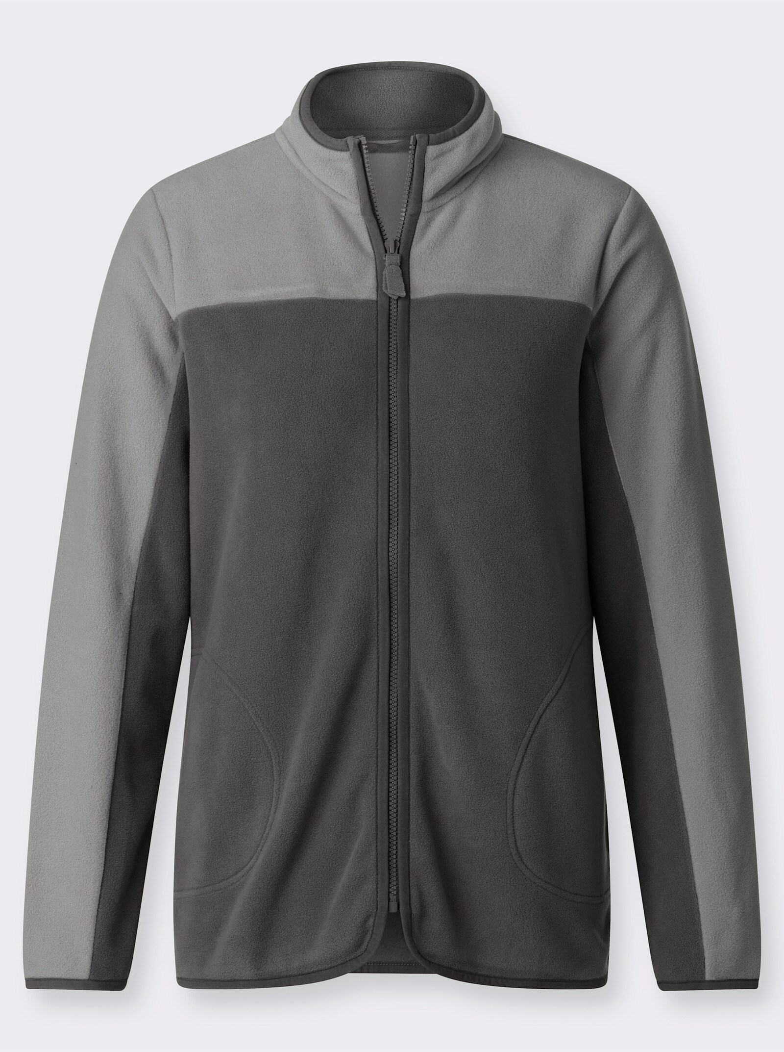 Fleecejacke mit Antipilling-Ausrüstung - anthrazit