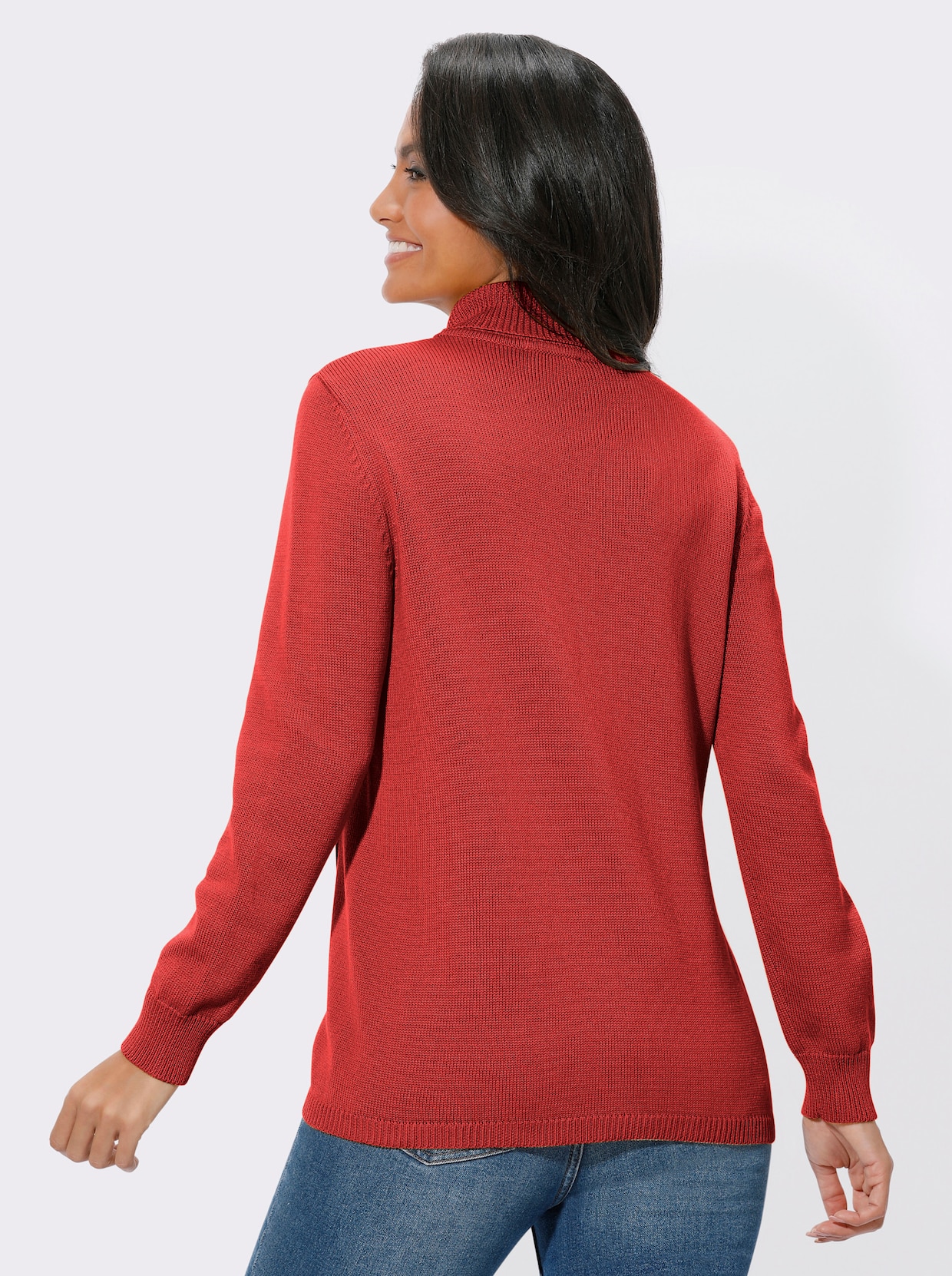 Langarm-Pullover - rot