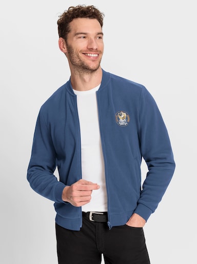 Marco Donati Fleecejacke in Blousonform - jeansblau