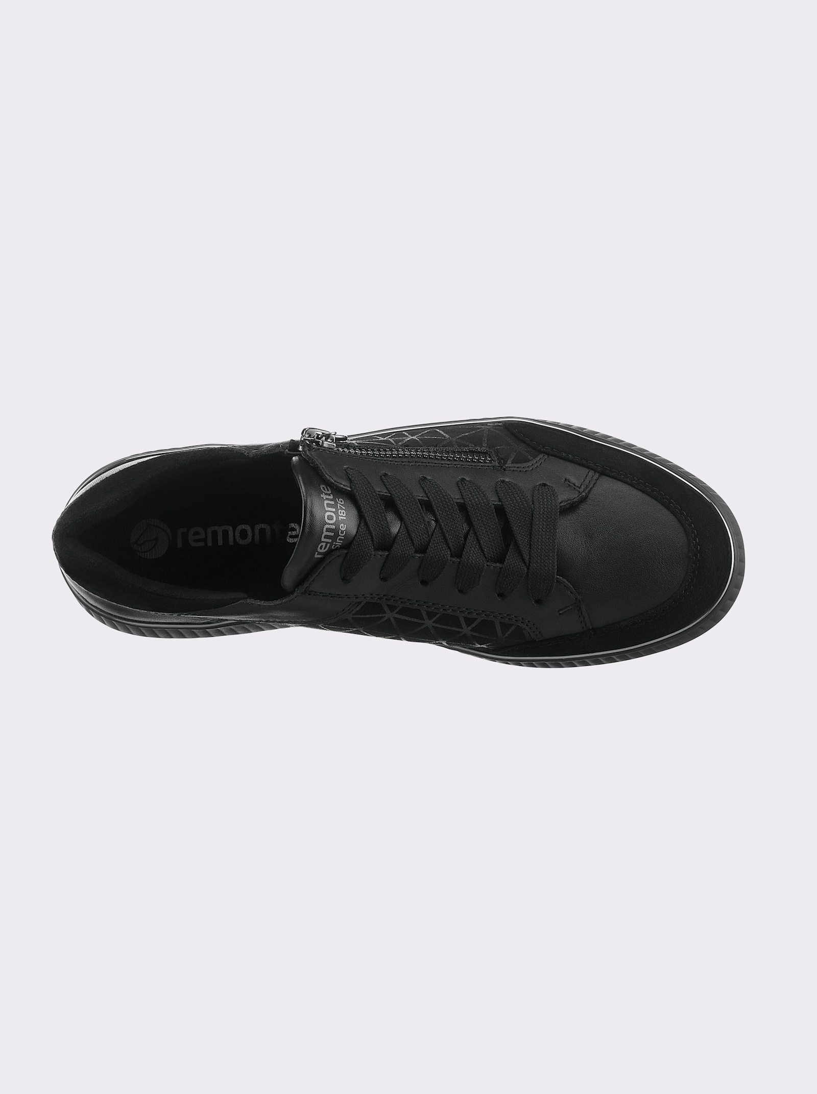 Remonte Sneaker in materiaalmix - zwart