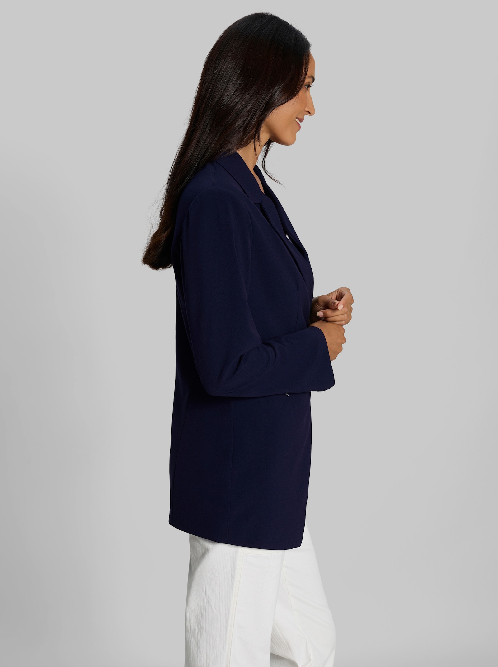 heine Blazer im asymmetrischen Schnitt - marine-rot