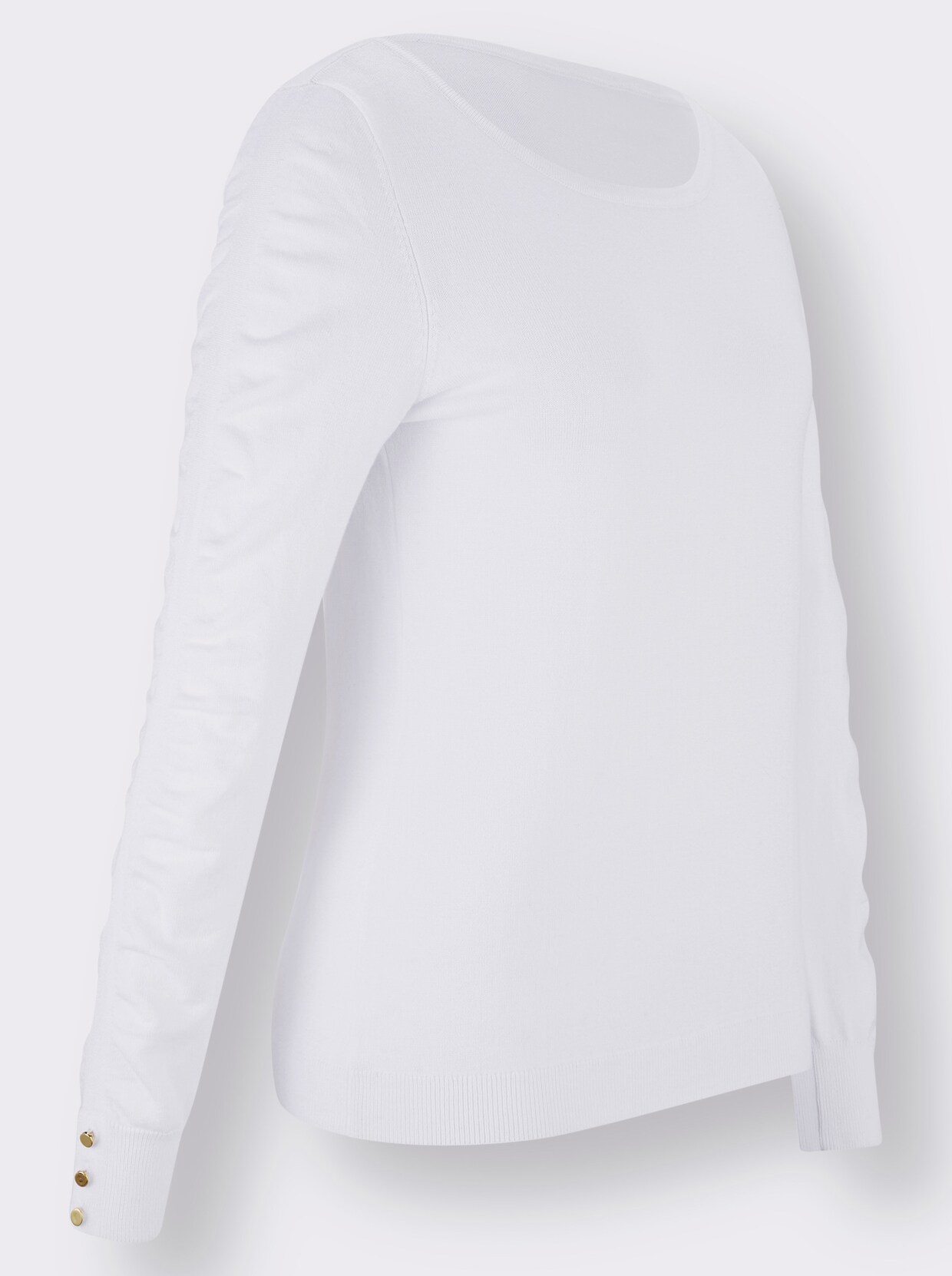 Langarm-Pullover - ecru
