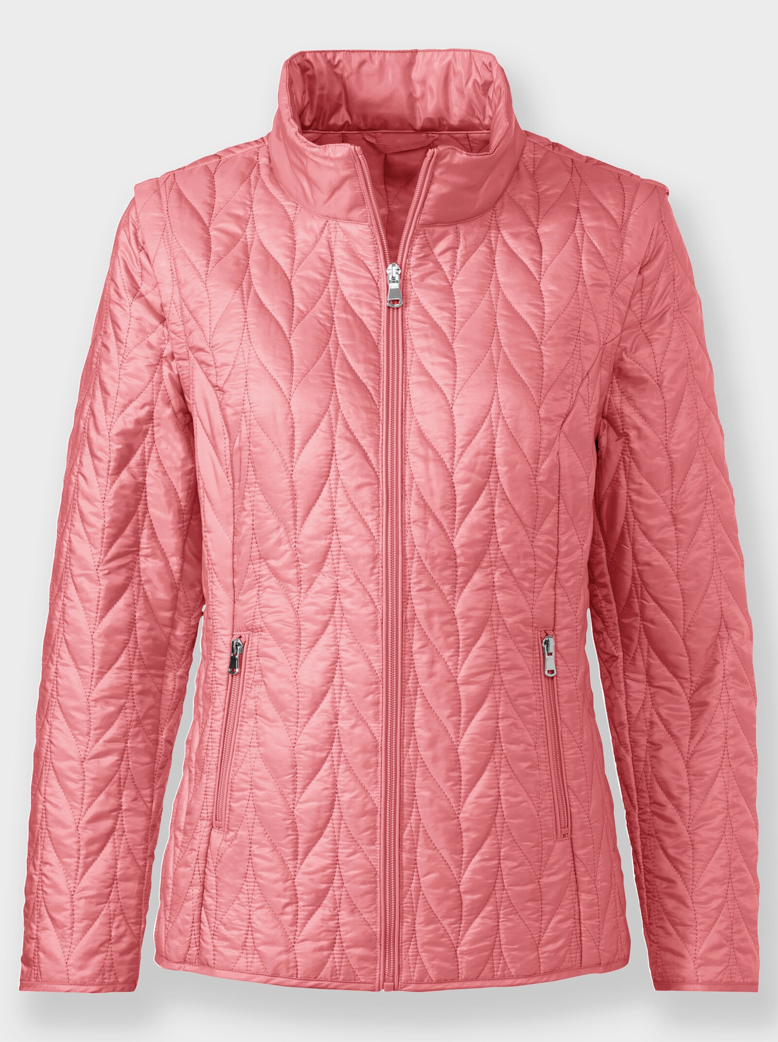 2-in-1-Jacke mit abnehmbaren Ärmeln - flamingo