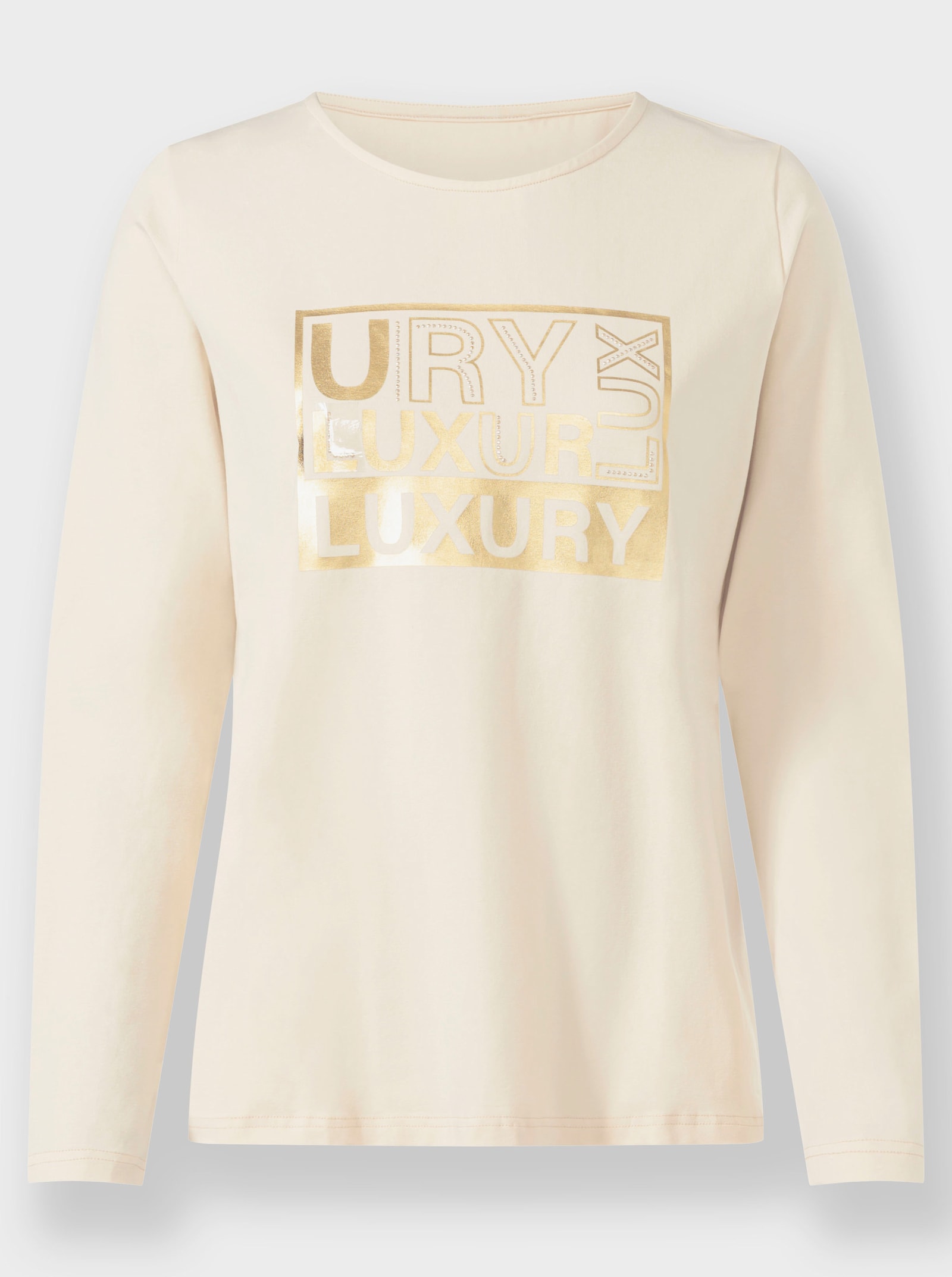 heine T-shirt à manches longues avec imprimé feuille - couleur ivoire