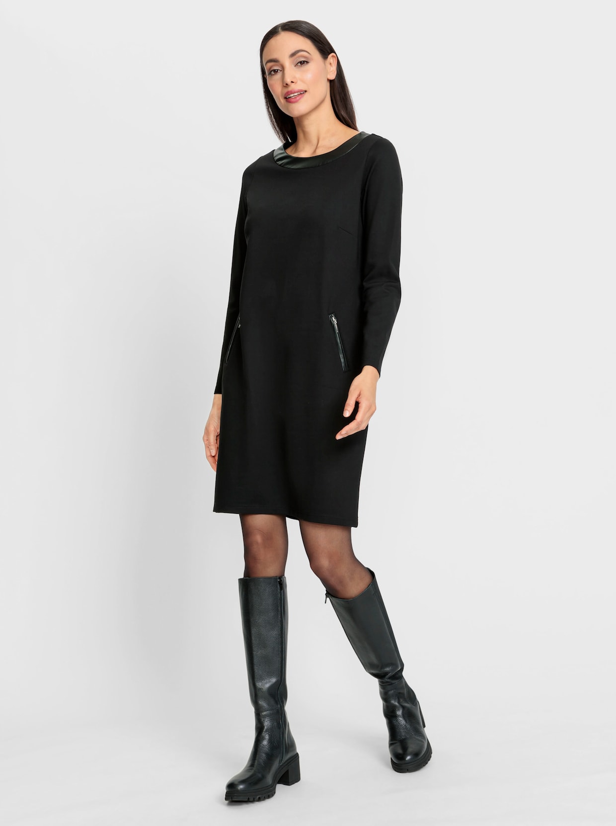 heine Robe en jersey - noir