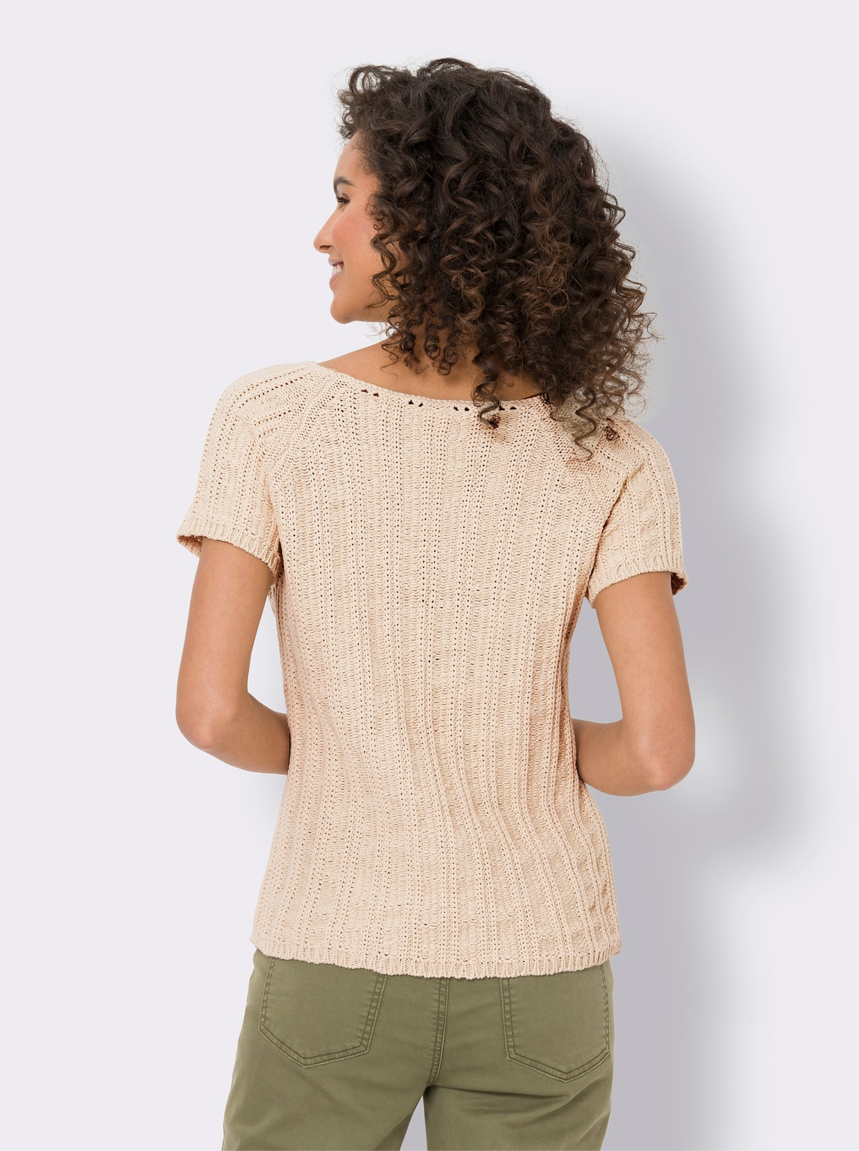 heine Pullover met ronde hals - zand