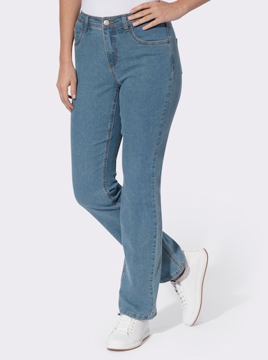 5-Pocket-Jeans in gerader Form - blue-bleached