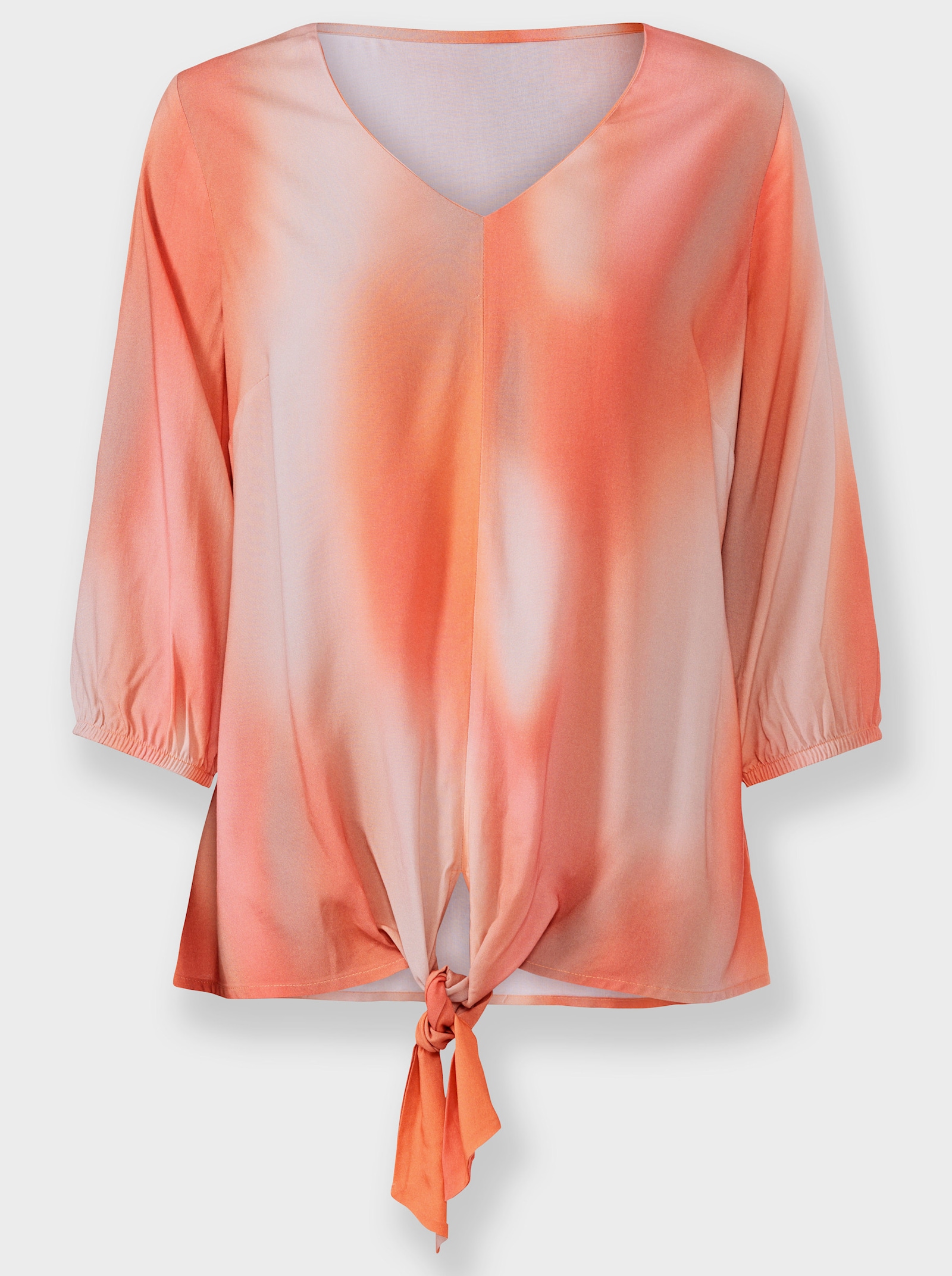 heine Chemisier imprimé avec dégradé de couleurs - café au lait-corail imprimé