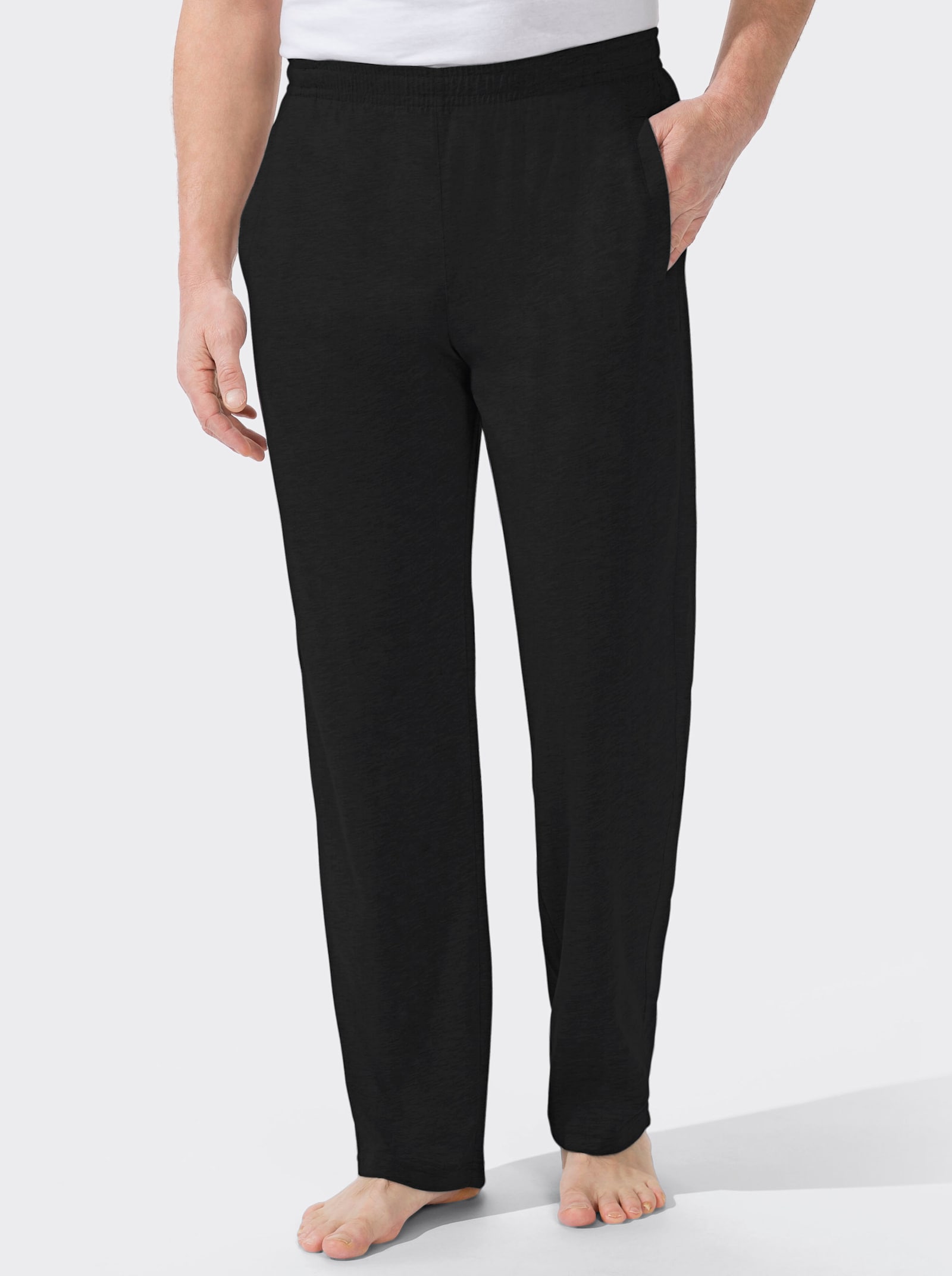 Catamaran Sports Freizeithose mit Dehnbund - schwarz + grau-meliert