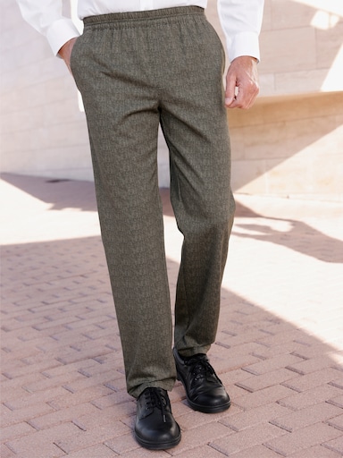 Brühl Schlupfhose mit Easy Care-Ausrüstung - schoko-gemustert