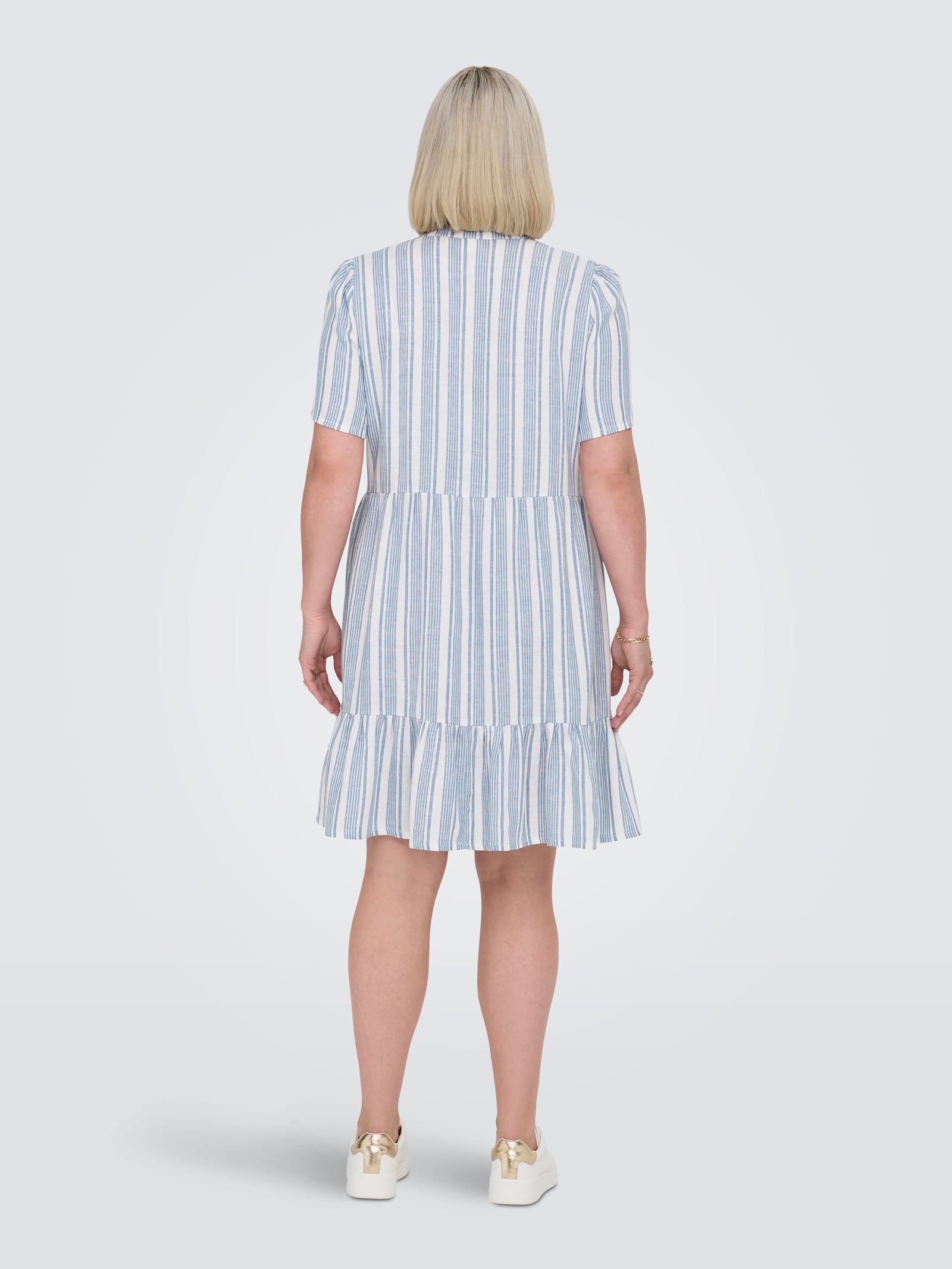 ONLY CARMAKOMA Minikleid - coronet blue stripes:bright white
