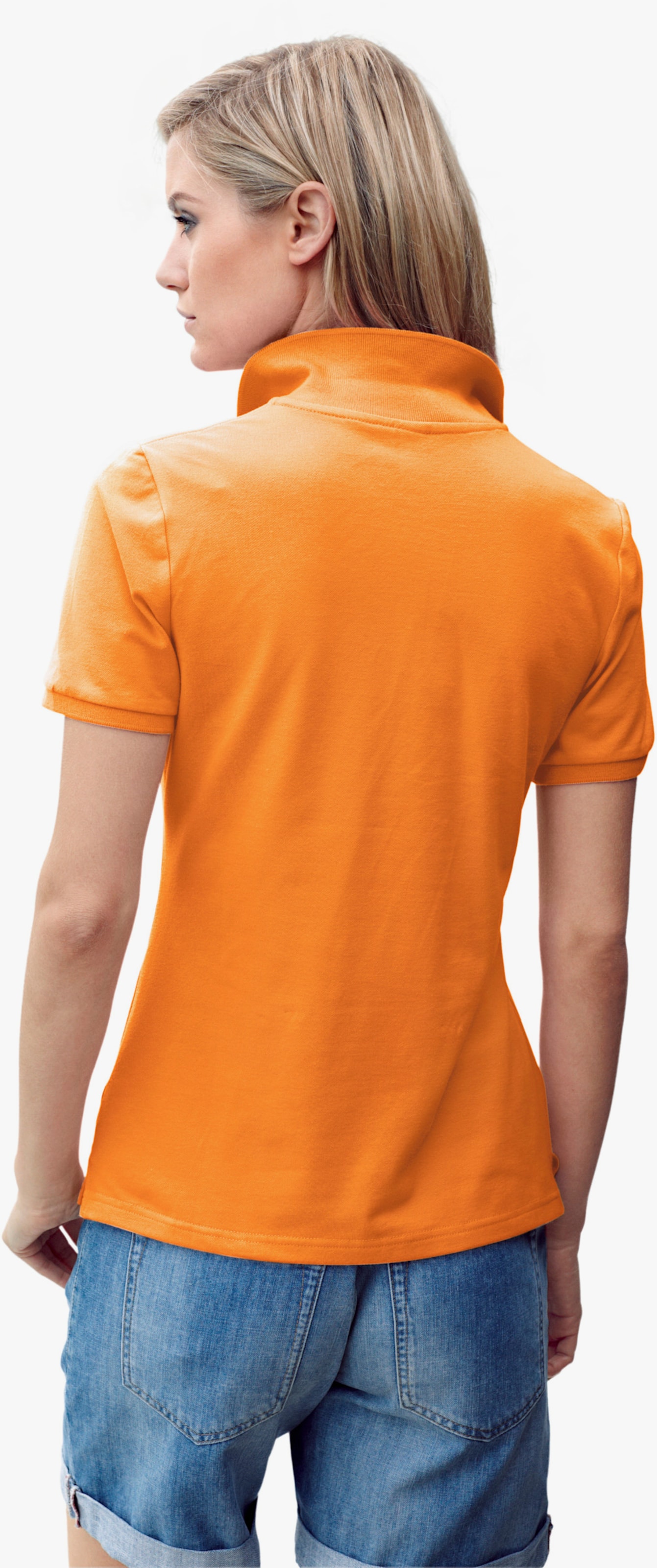 heine Poloshirt in Pikee-Qualität - orange