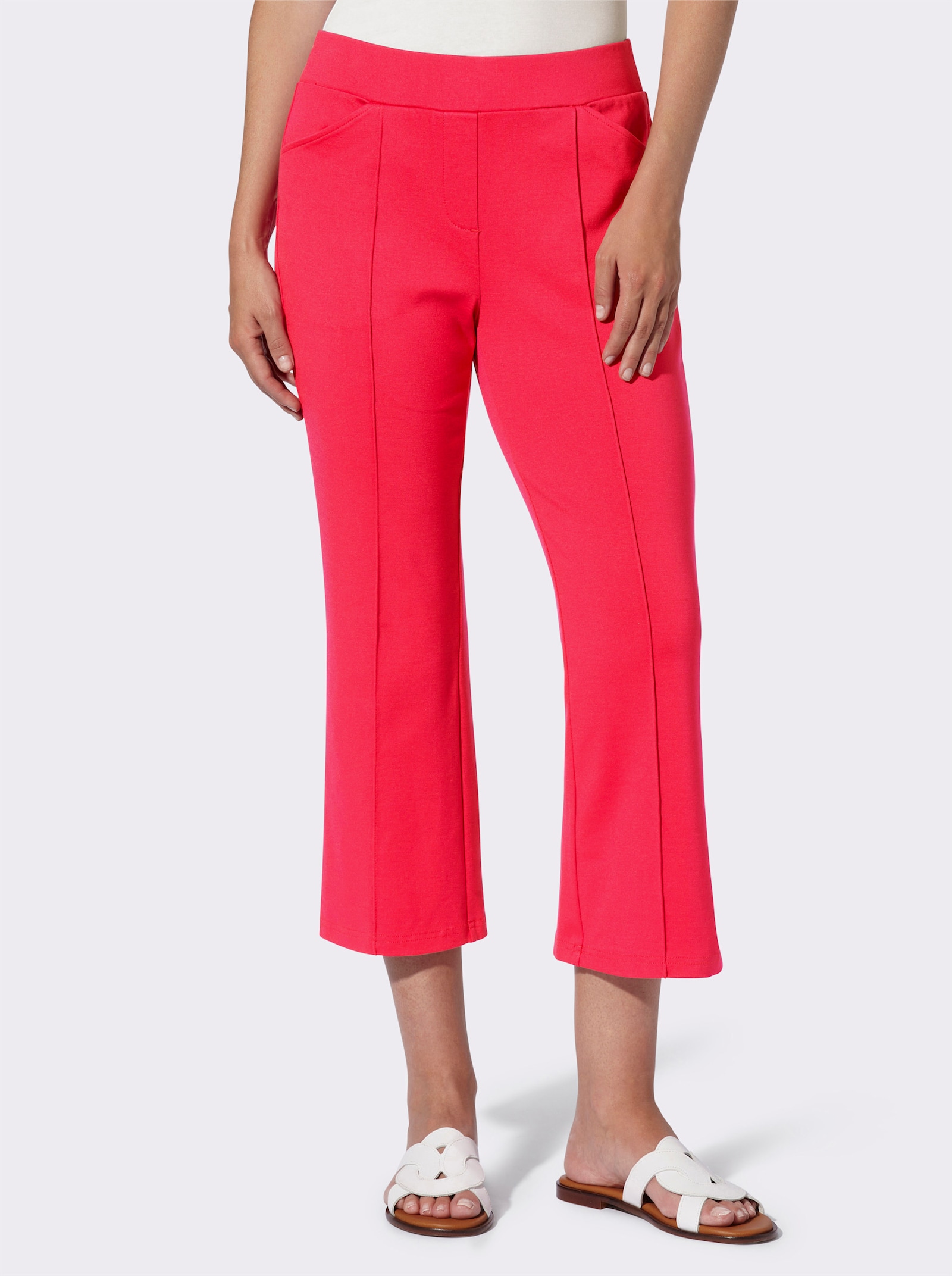 heine Pantalon en jersey avec nervures - fuchsia