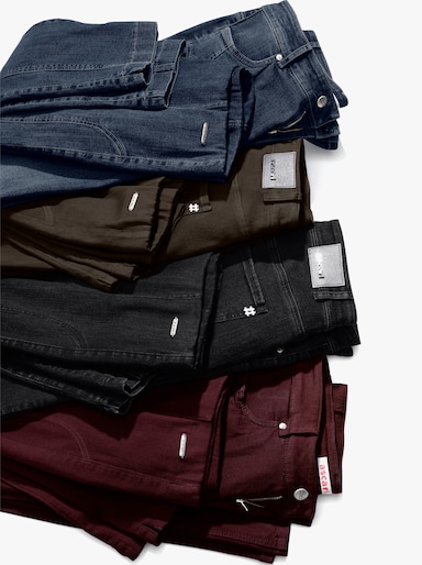 CREATION L PREMIUM Schlupfjeans mit Dehnbund - bordeaux
