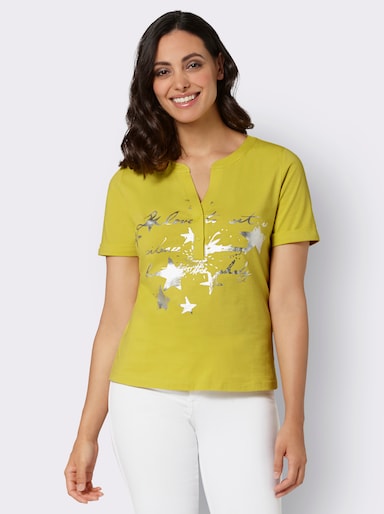 Print-Shirt - limone-bedruckt