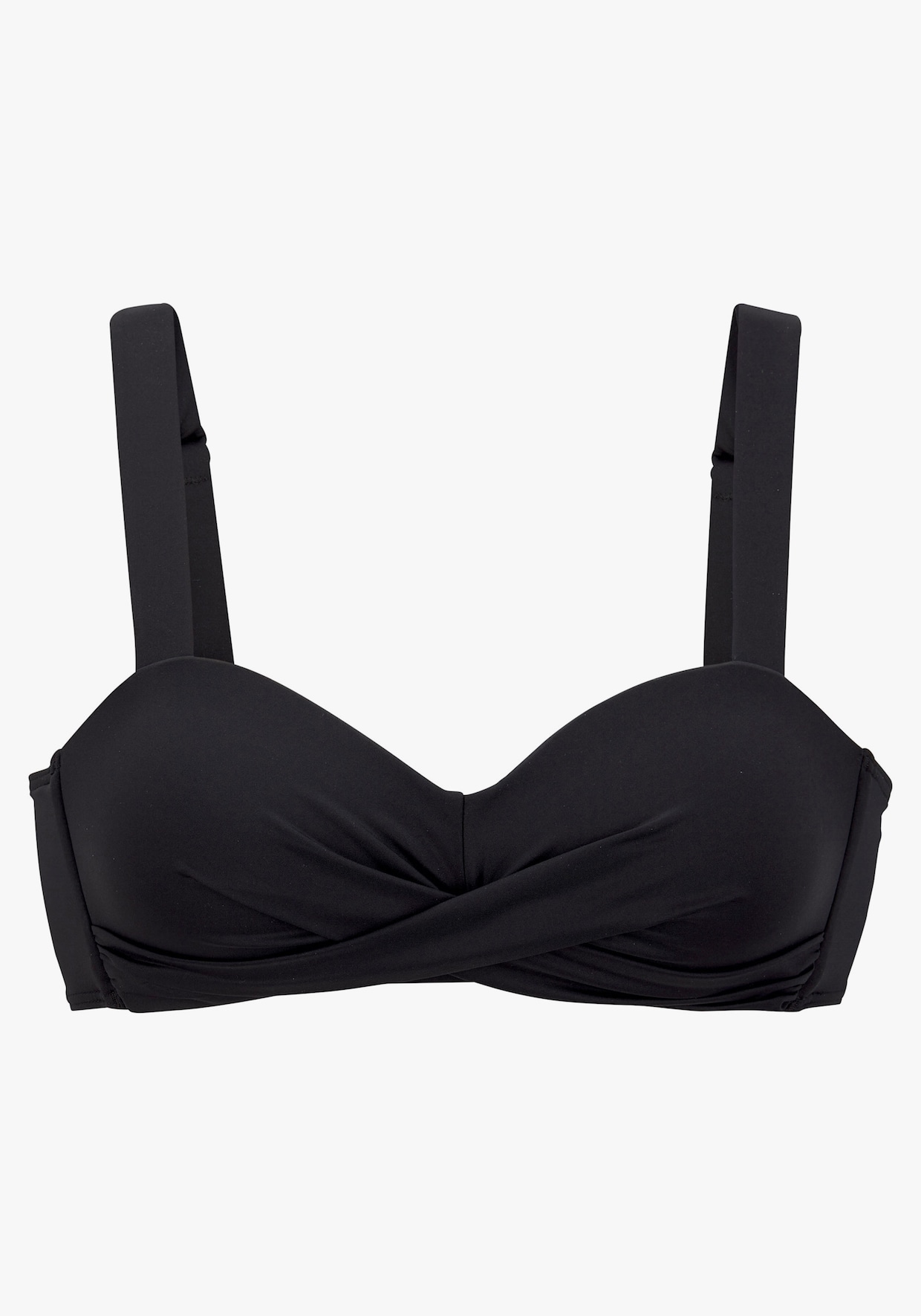 LASCANA Bandeau-Bikini-Top - schwarz