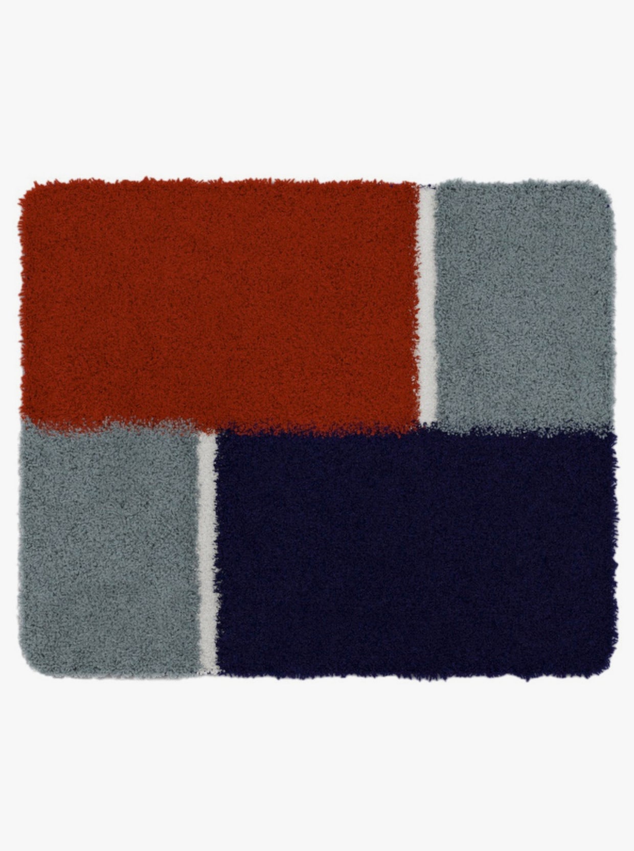 Batex Badematte - rot-blau