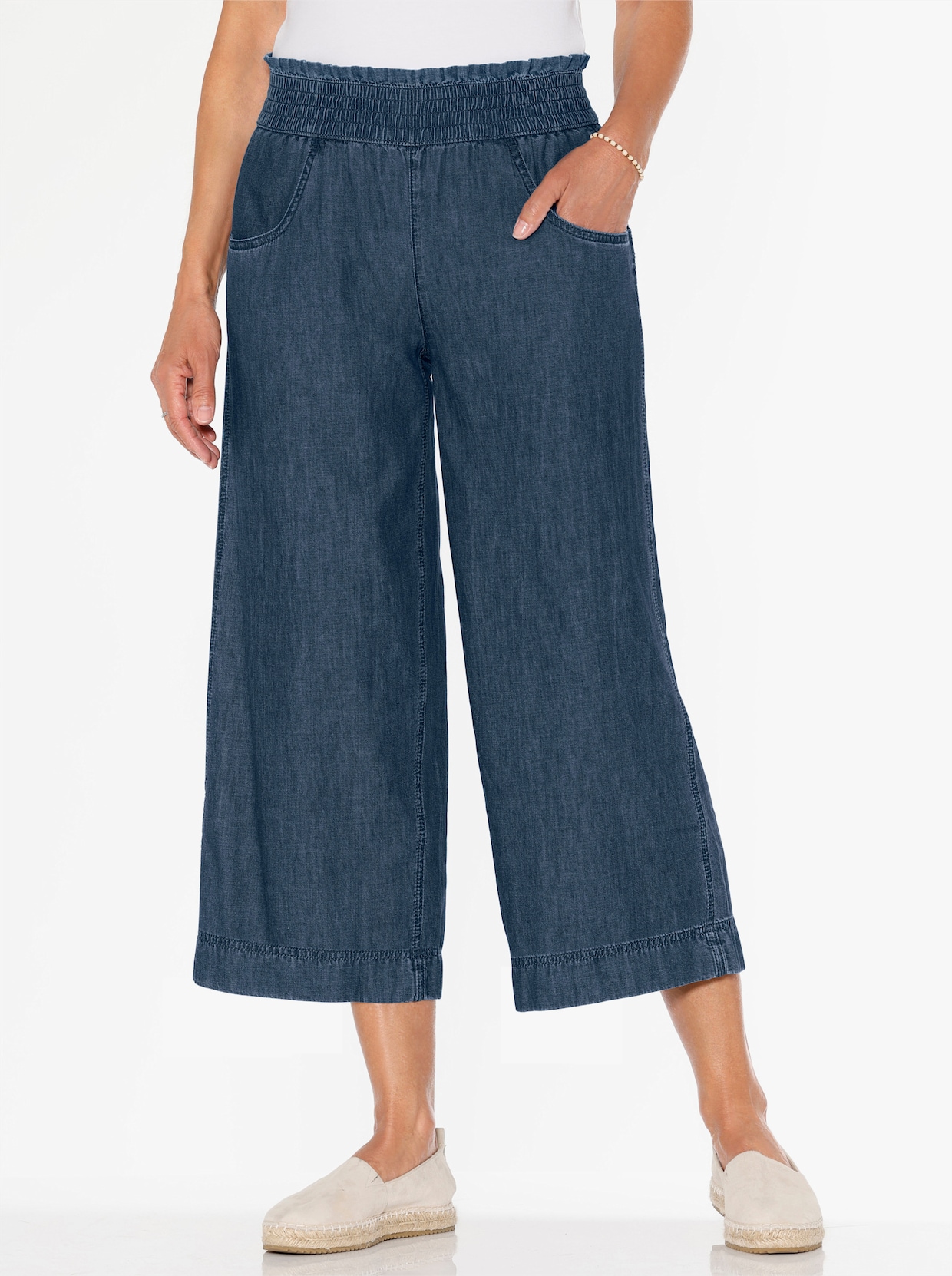 7/8-Jeans - blue-stone-washed