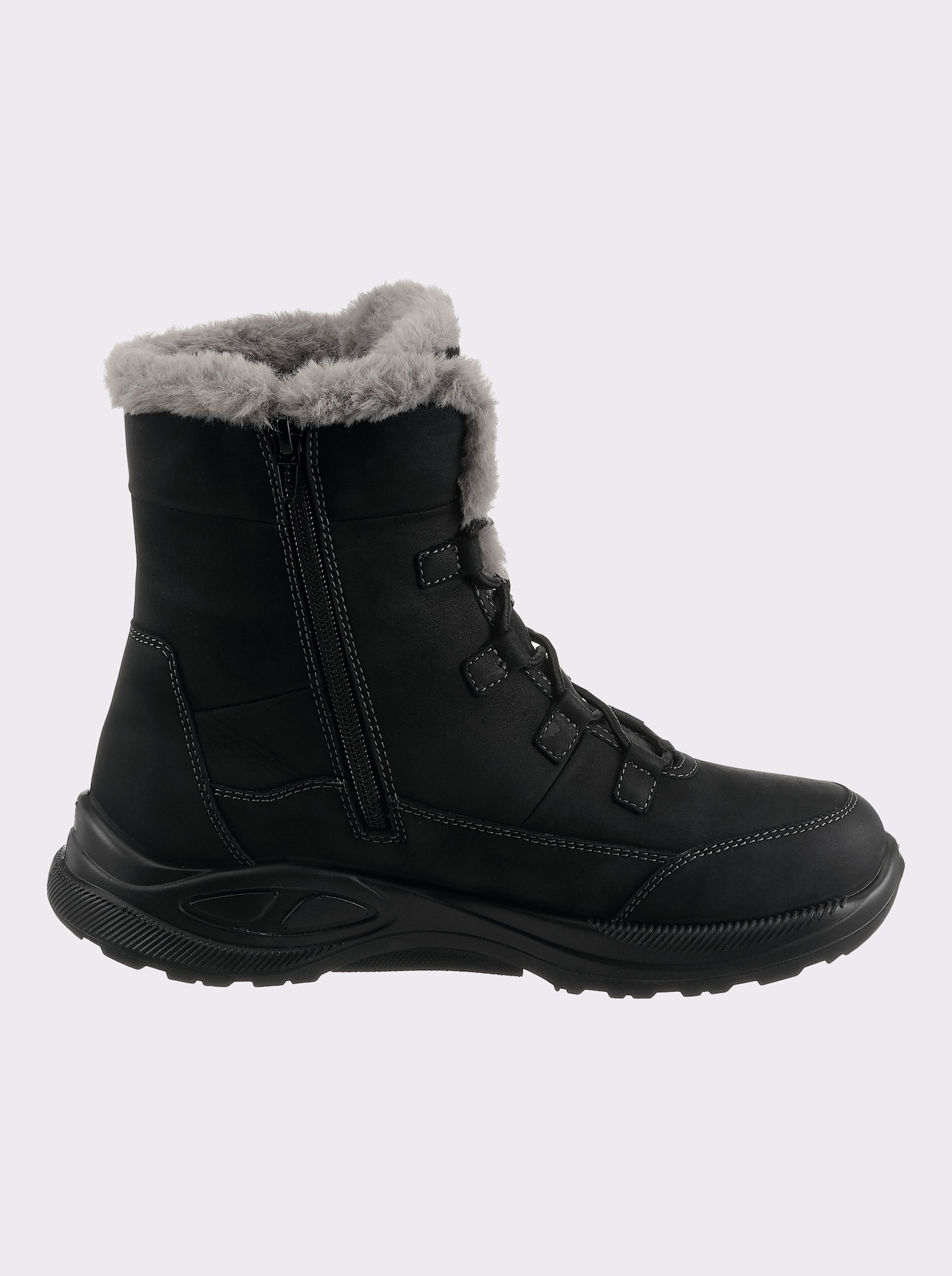 Jomos Winterstiefel mit warmem Futter - schwarz