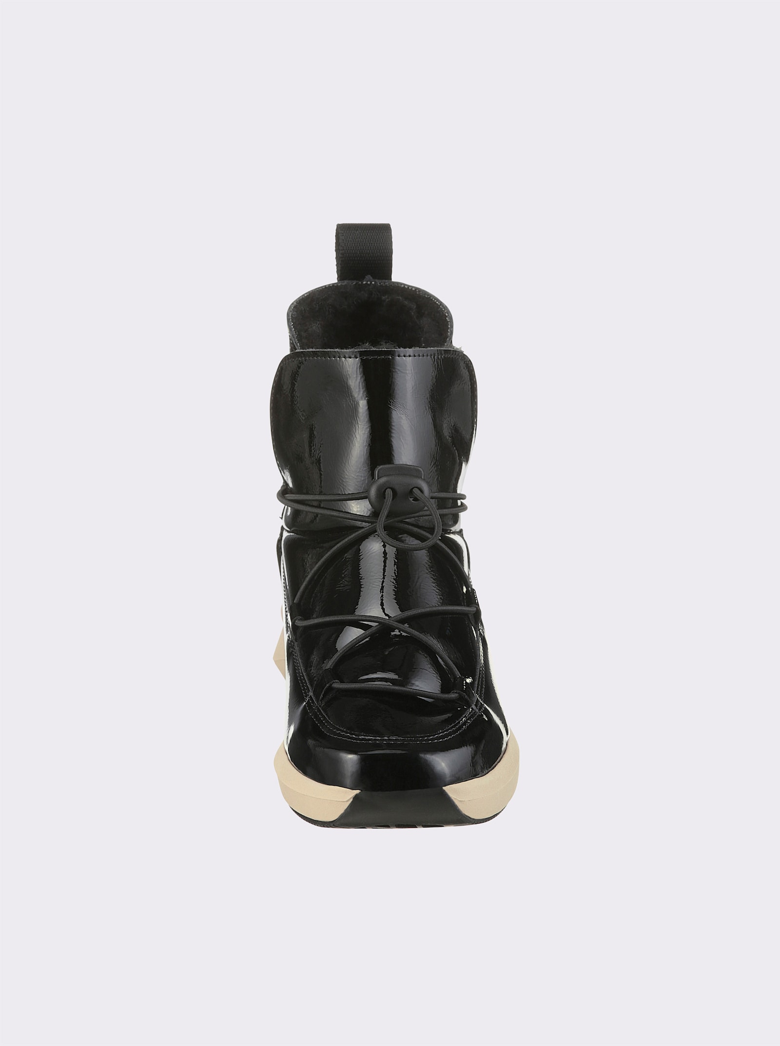heine Stiefelette - schwarz-lack