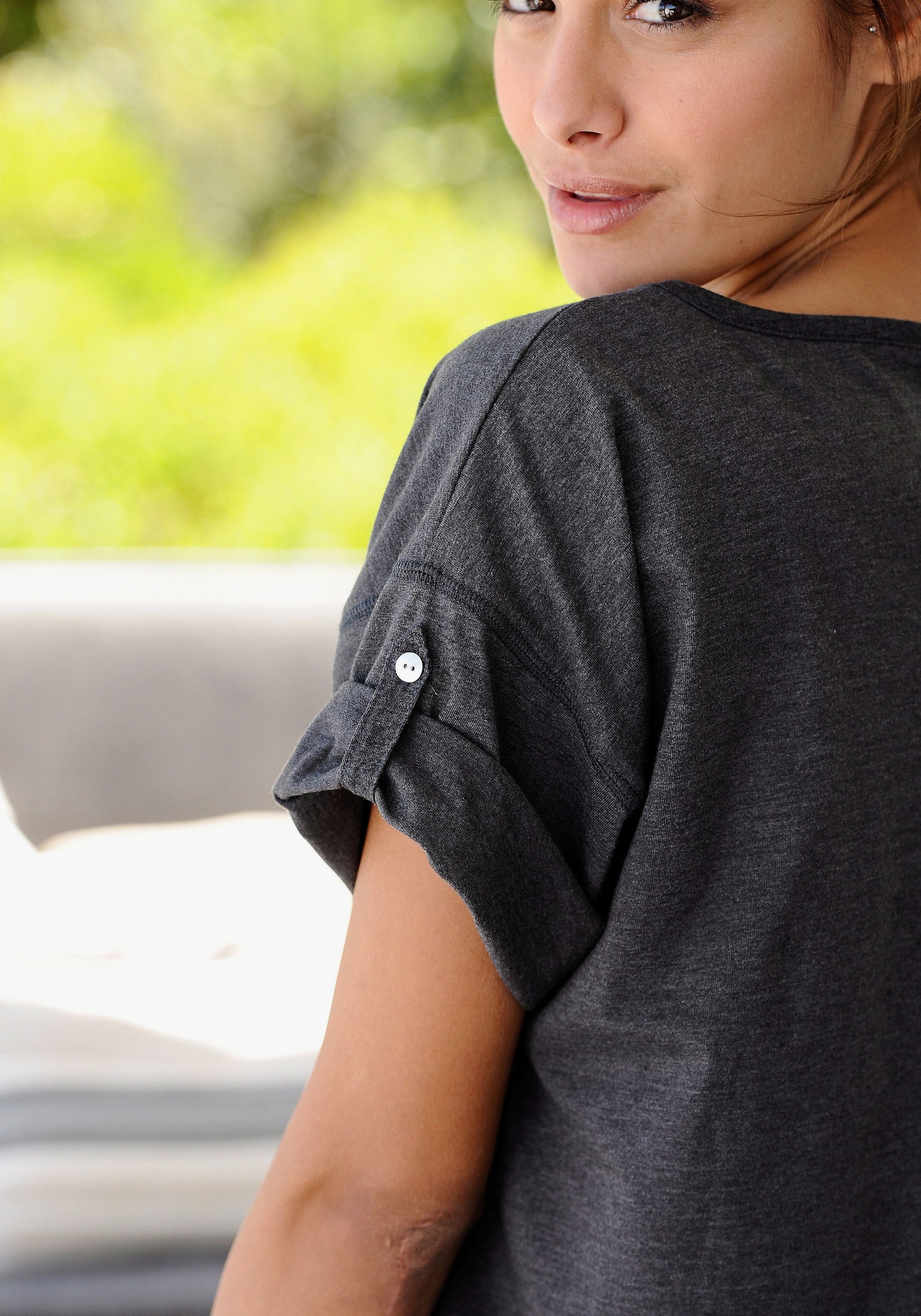 Arizona Chemise de nuit - anthracite chiné