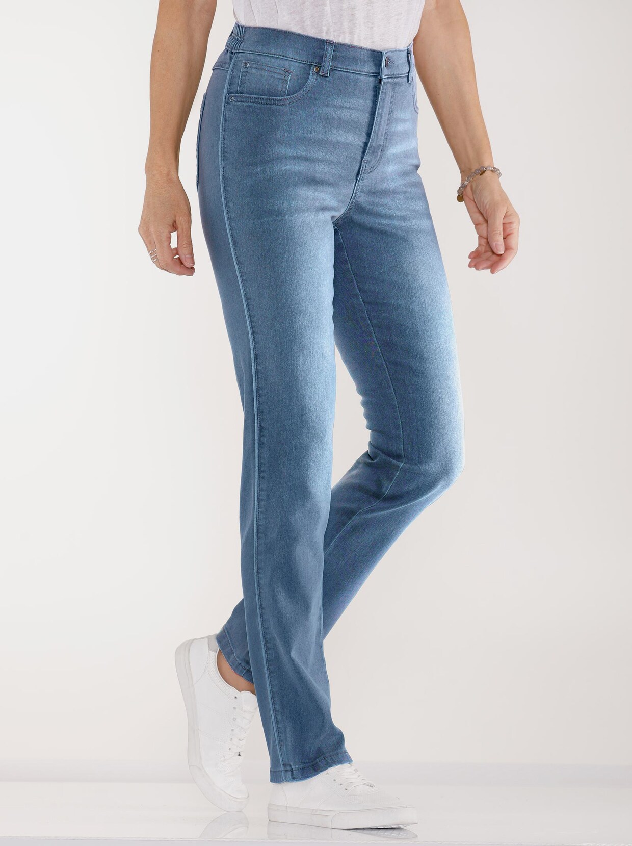 Jeans - blue-bleached