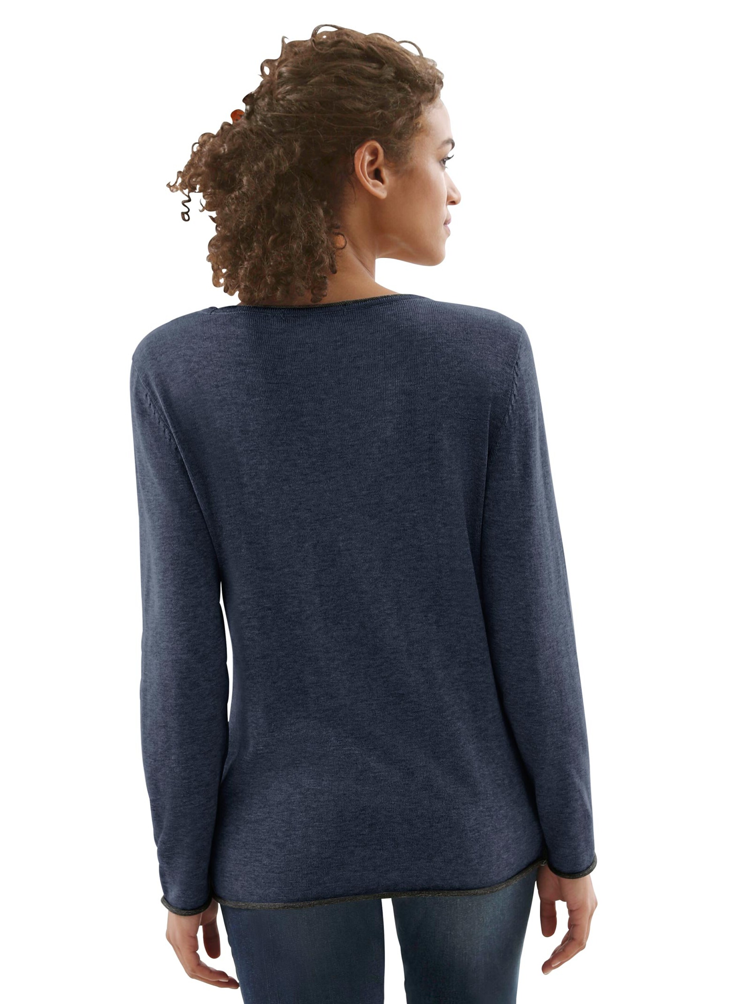 Collection L Pullover - dunkelblau-meliert