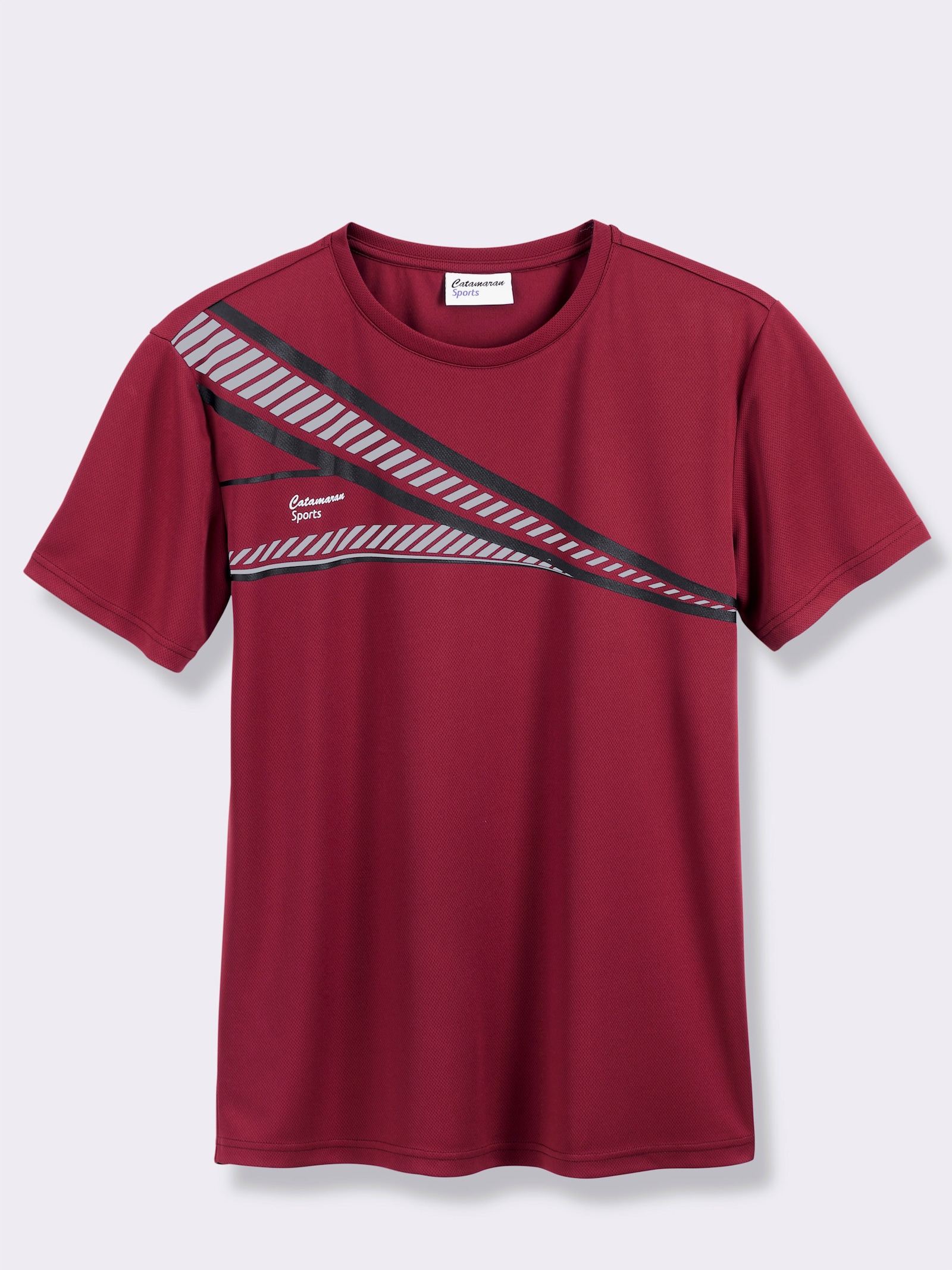 Catamaran Sports Funktionsshirt mit atmungsaktiver Wabenstruktur - kirsche