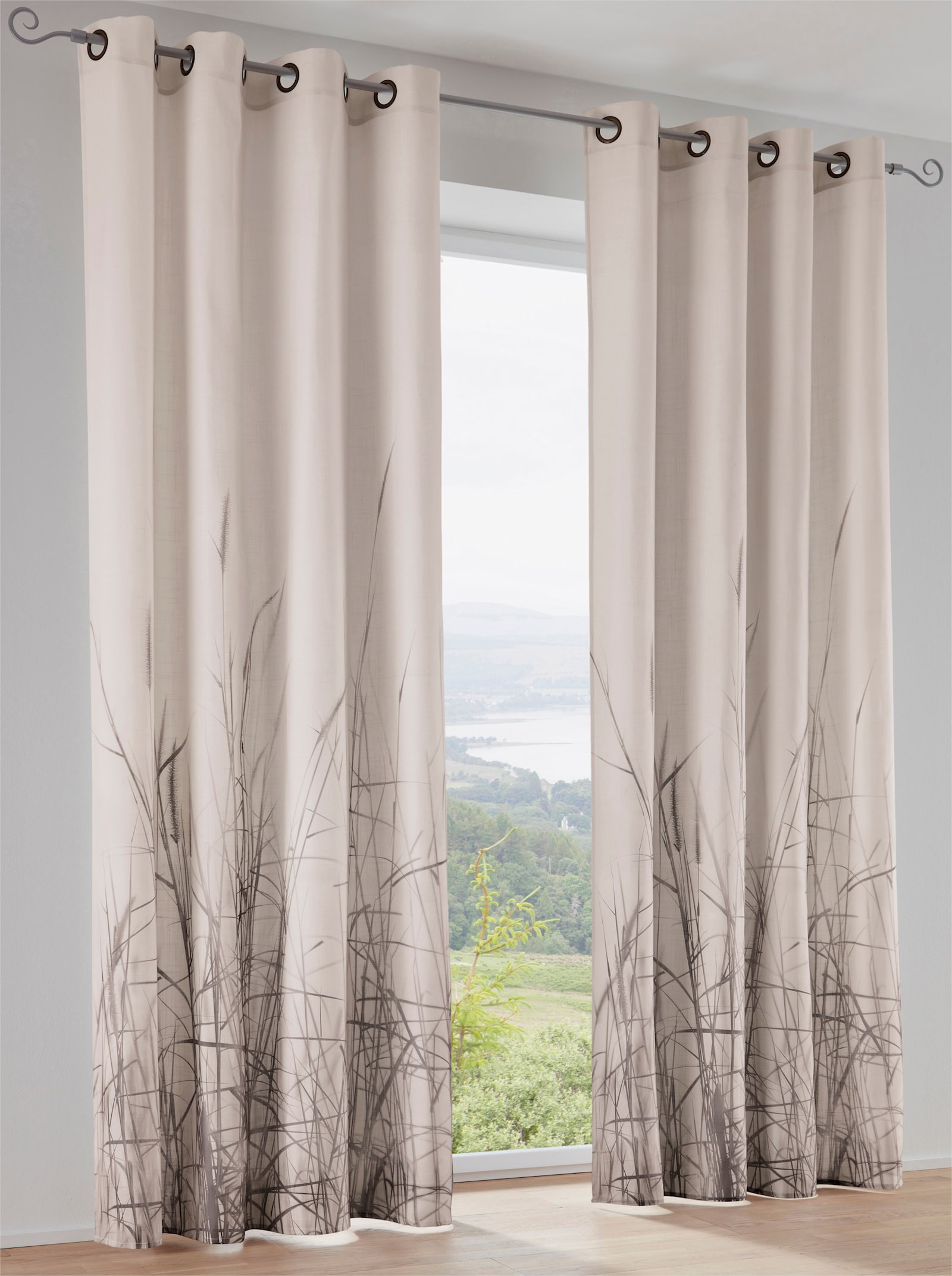 heine home Dekoschal - offwhite-braun