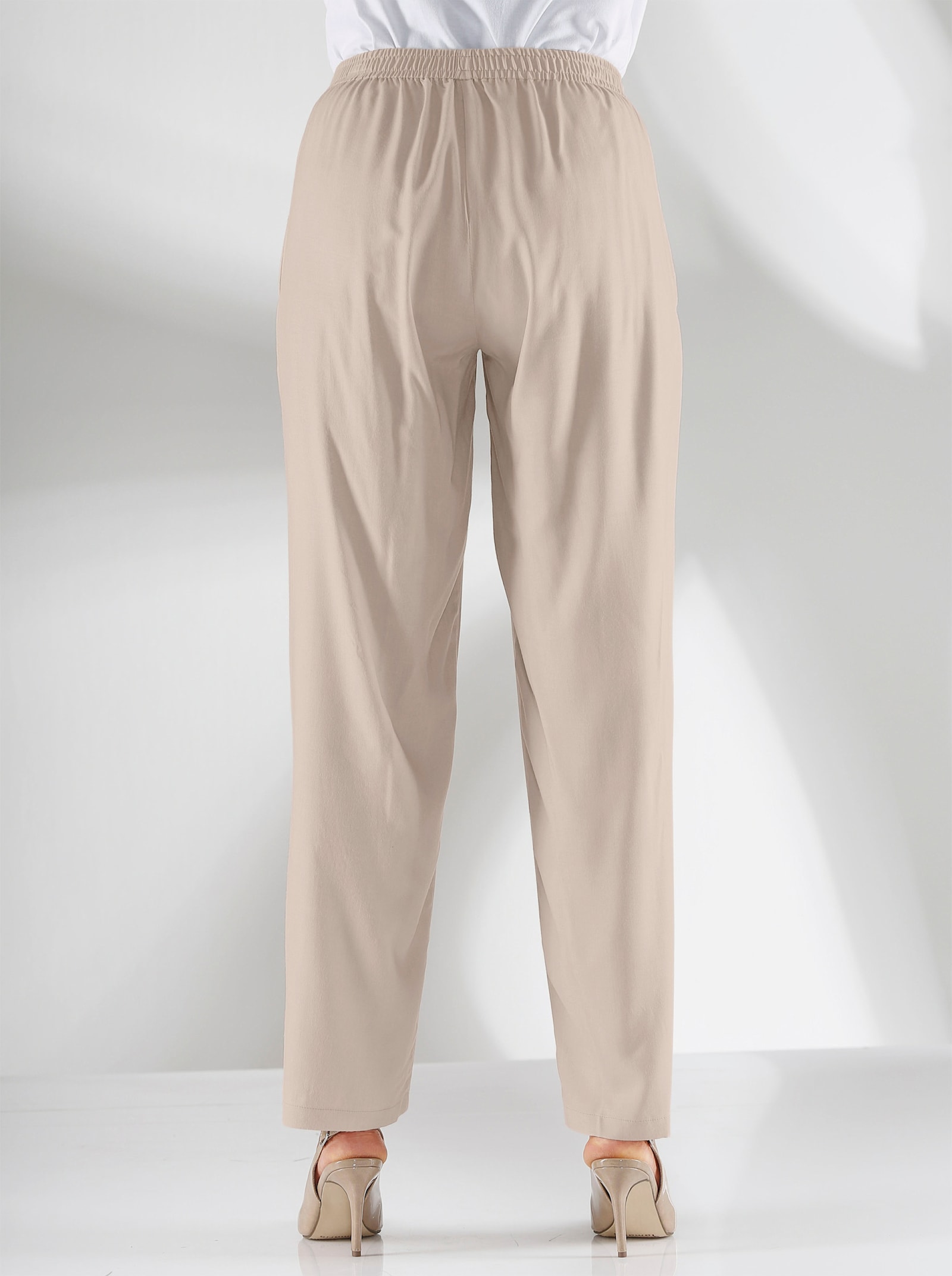 Schlupfhose mit Viskose-Anteil - stein